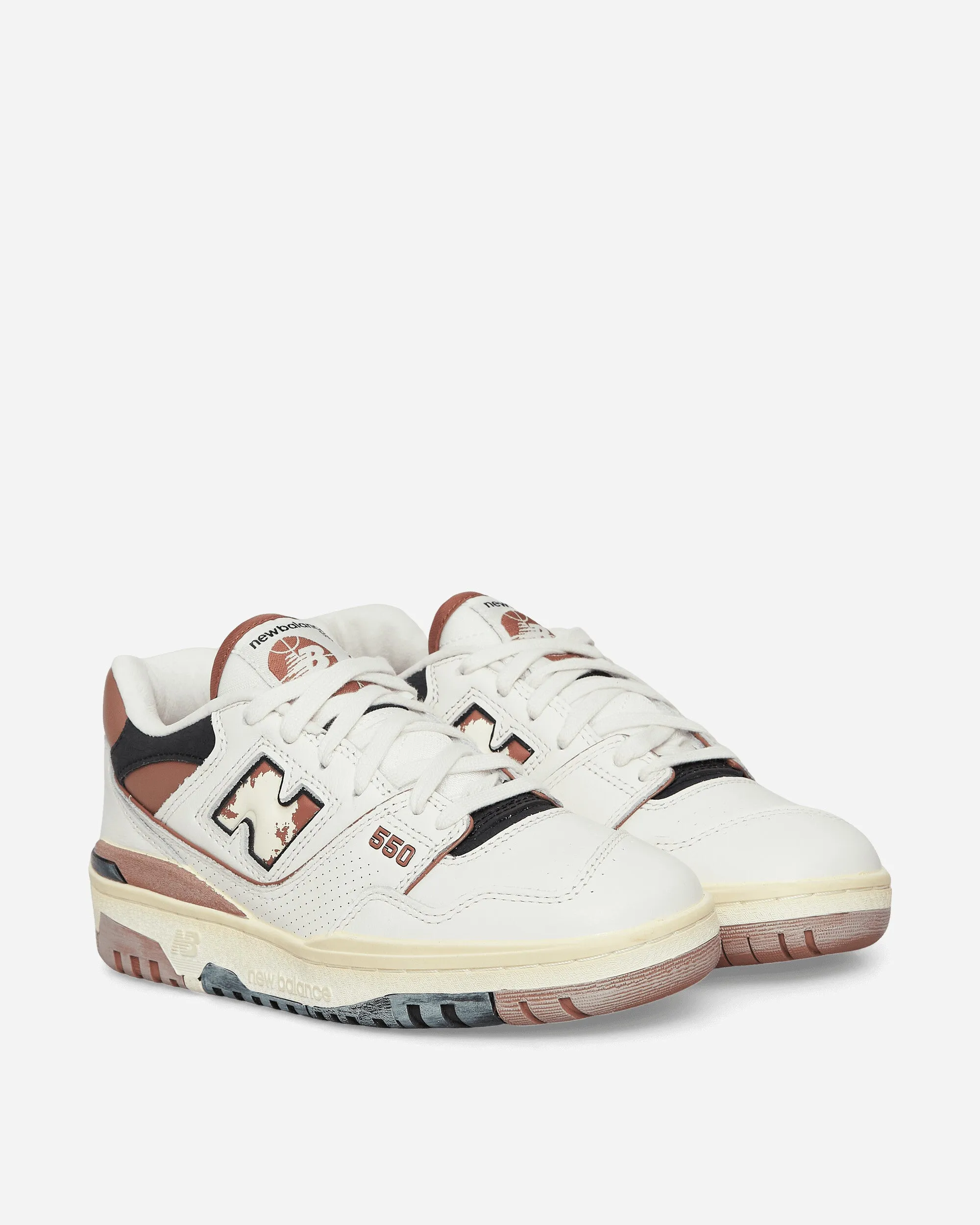 Shock Absorbing Compression Molded Foam 550 Sneakers Off White / Brown