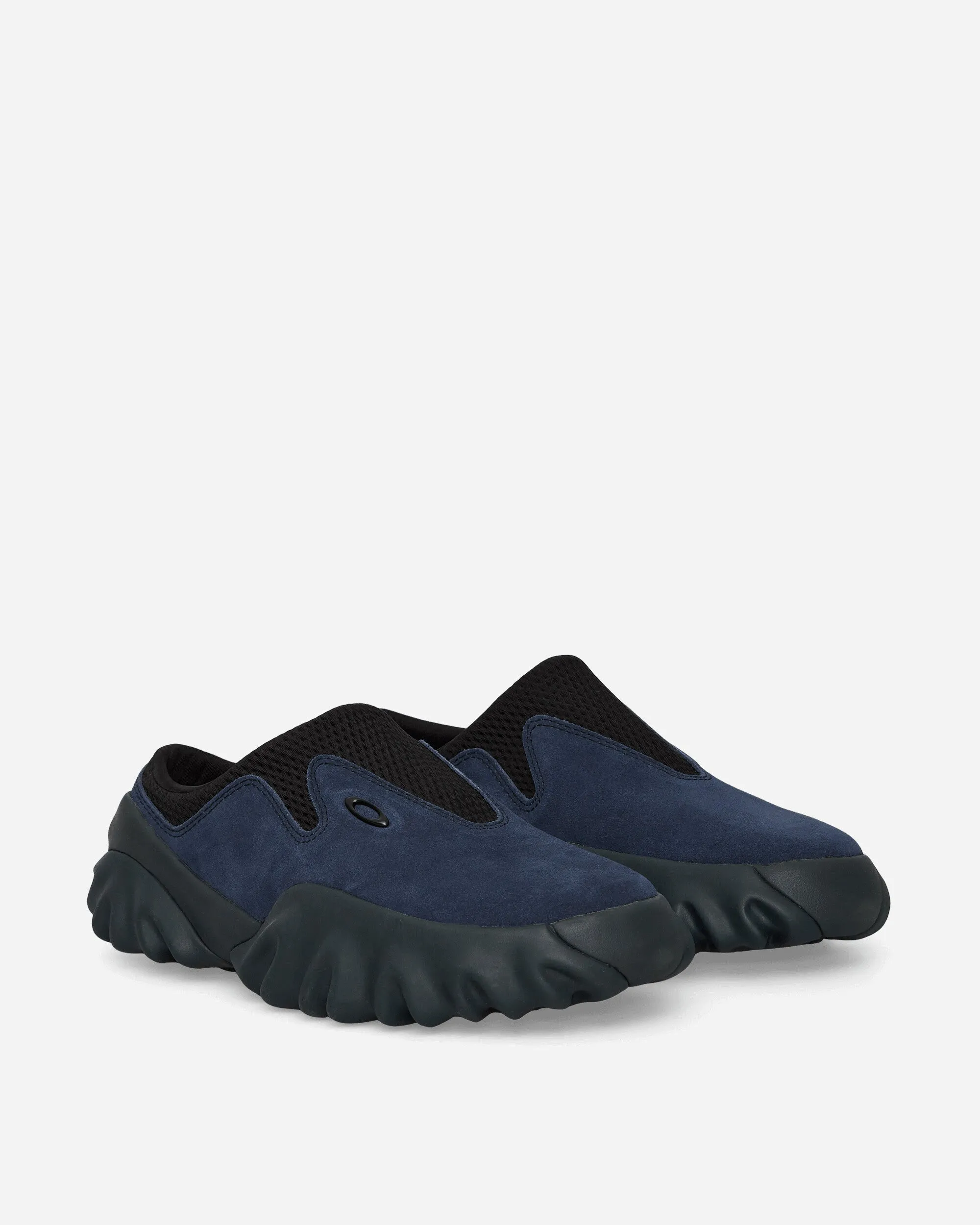 Modern Cushioning Torsional Stability Suede Chop Saw Mules Navy
