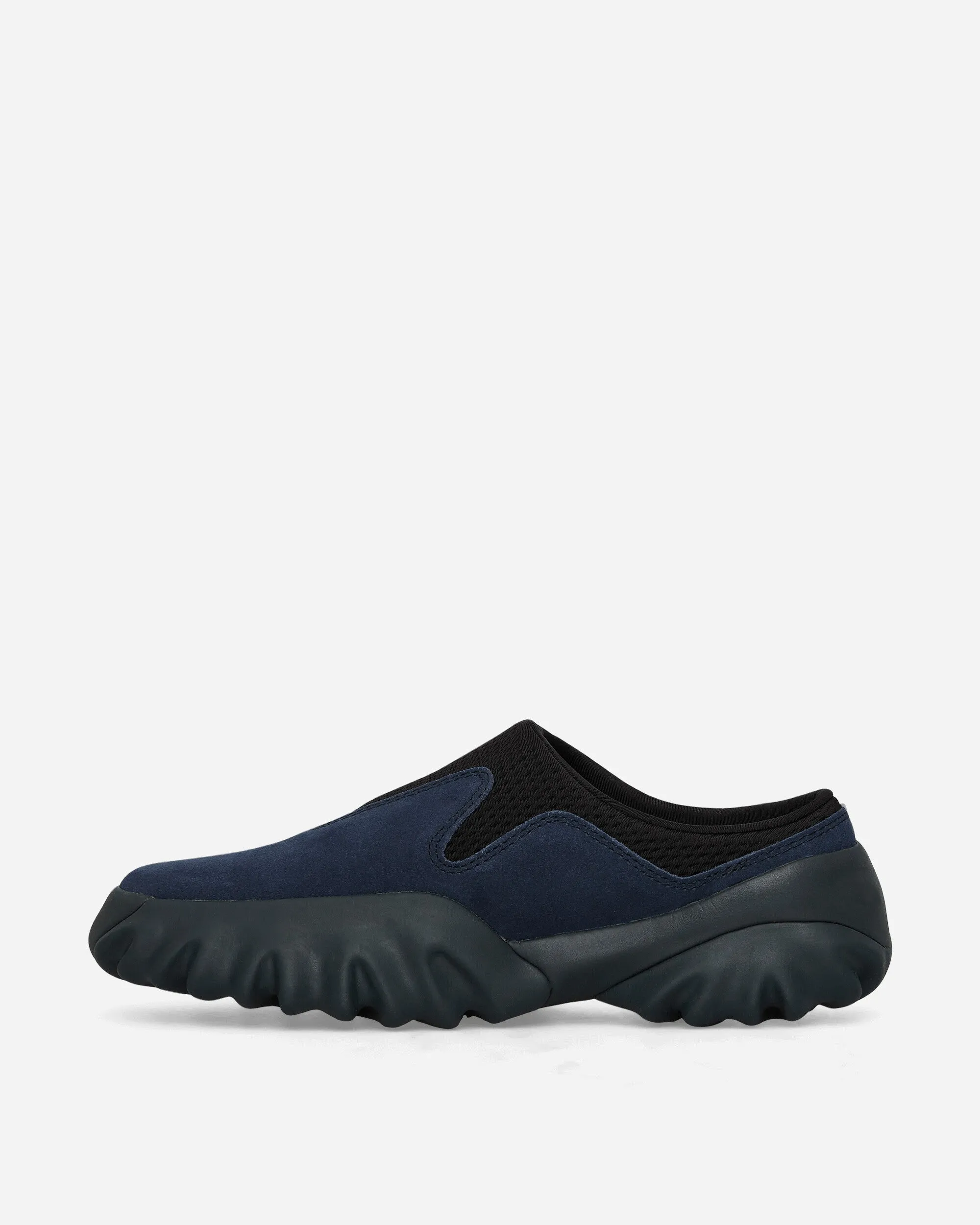 Suede Chop Saw Mules Navy Ergonomic Frame Natural Stride