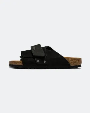 Kyoto - Black Suede/Nubuck Leather All-Day Sandals Timeless Comfort