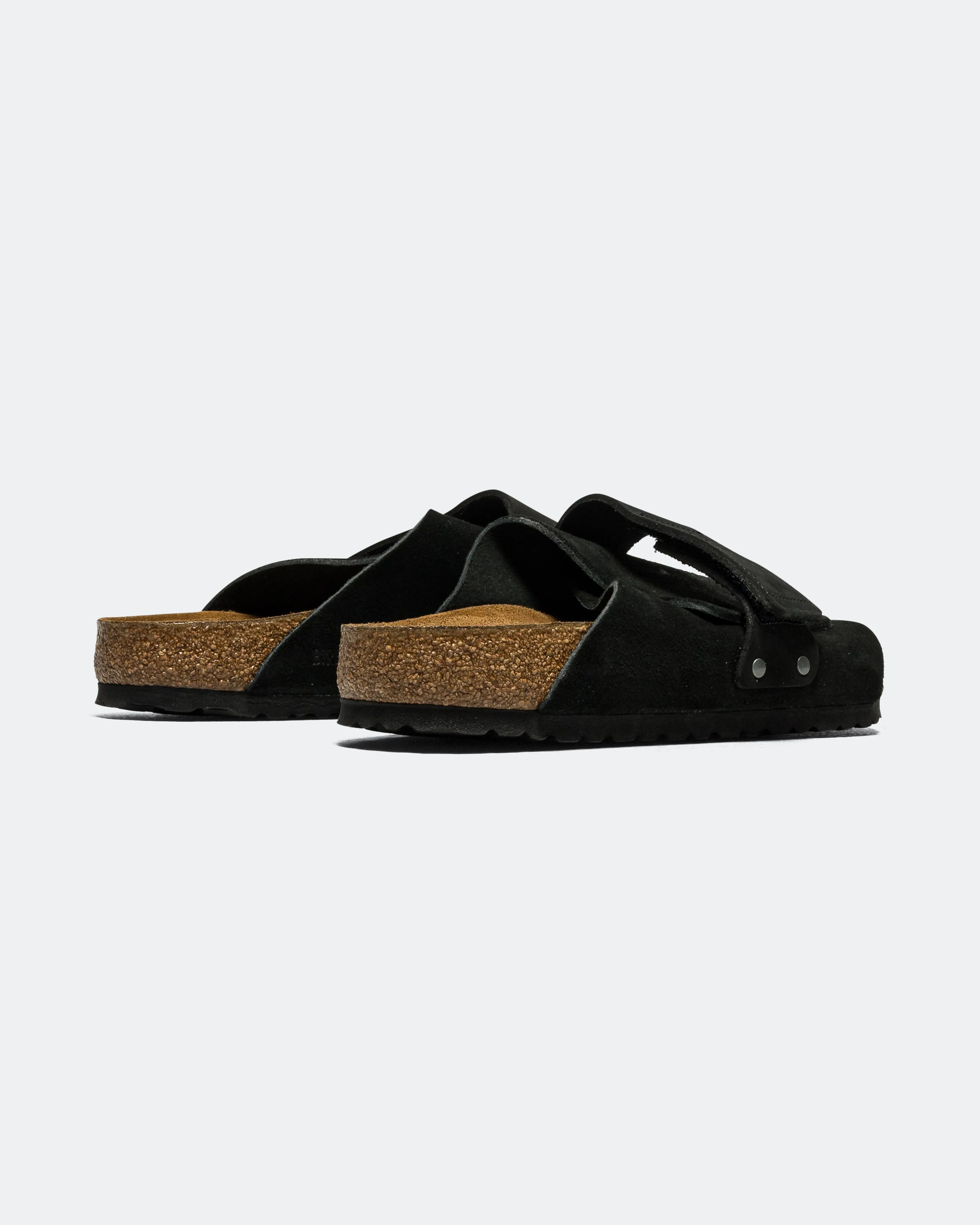 Sandal Care Light Build Kyoto - Black Suede/Nubuck Leather