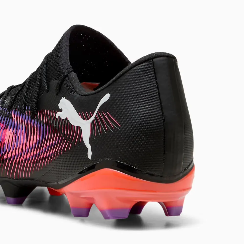 Comfortable Forefoot Puma Future 8 Match Low FG/AG Low Football Boots (Black/White/Glowing Red)
