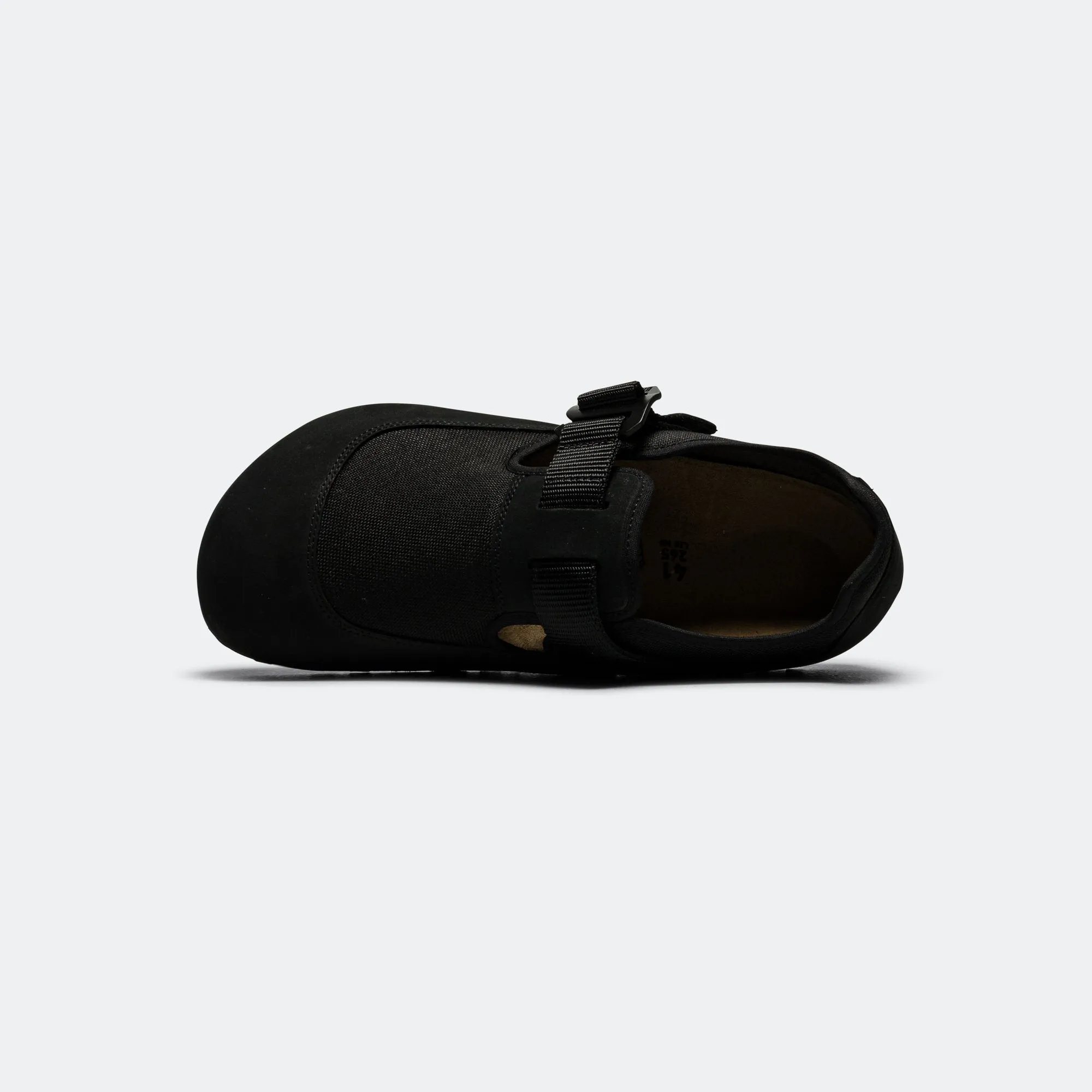 London Nova - Black Nubuck Leather/Textile Comfort Wear All Fit