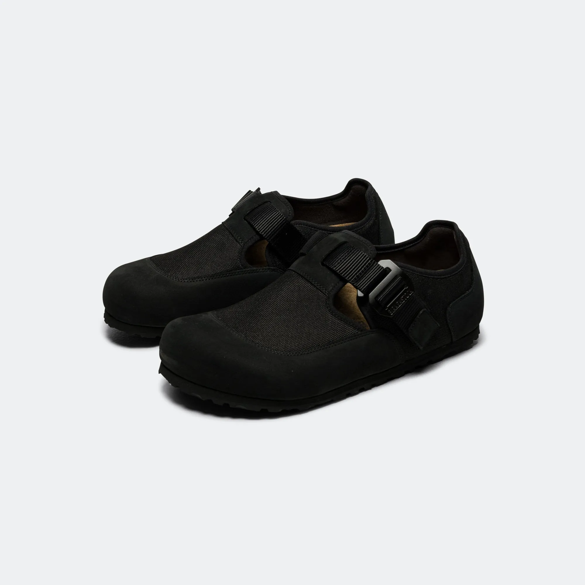 Pastel Soft London Nova - Black Nubuck Leather/Textile