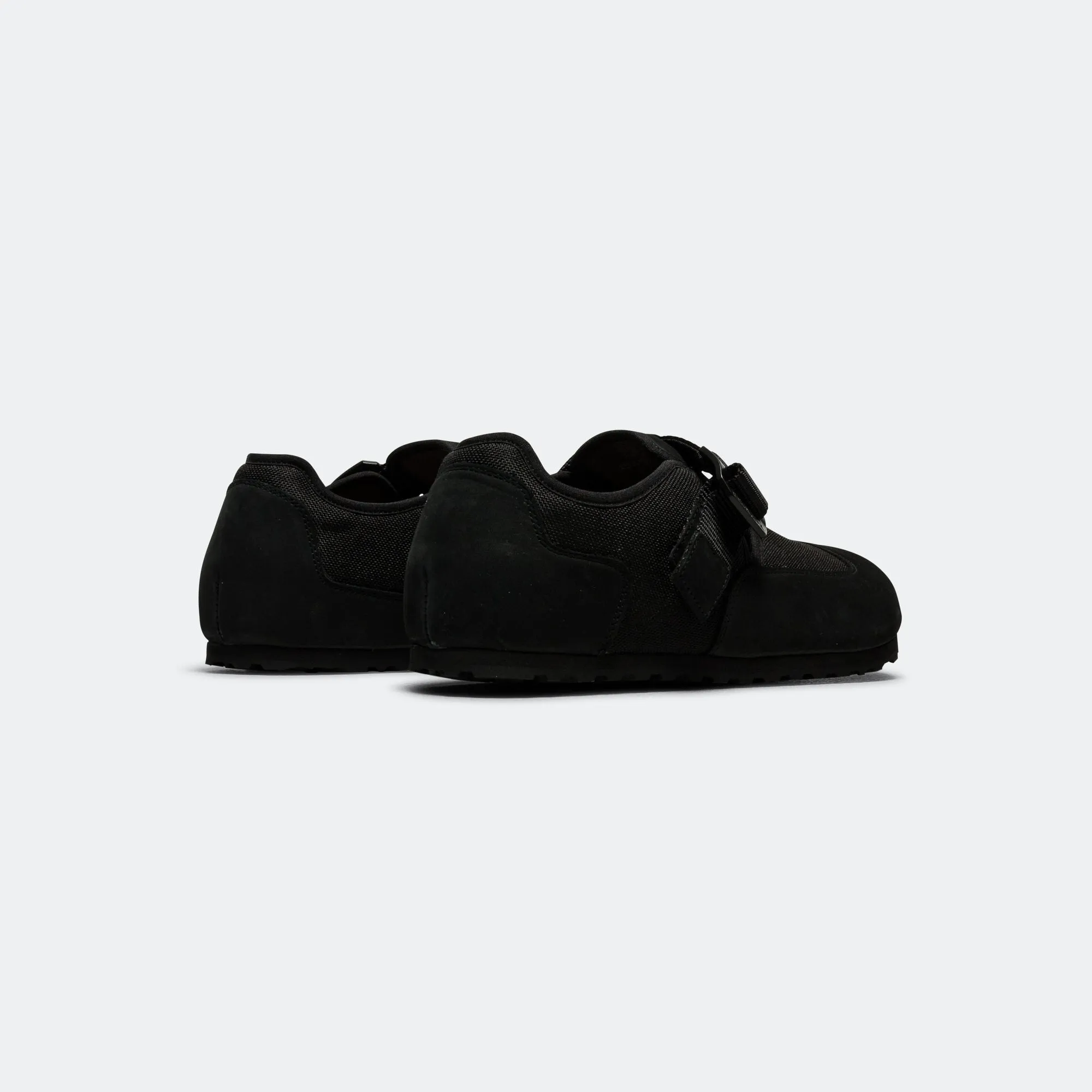 London Nova - Black Nubuck Leather/Textile City Easy Sandal Organization