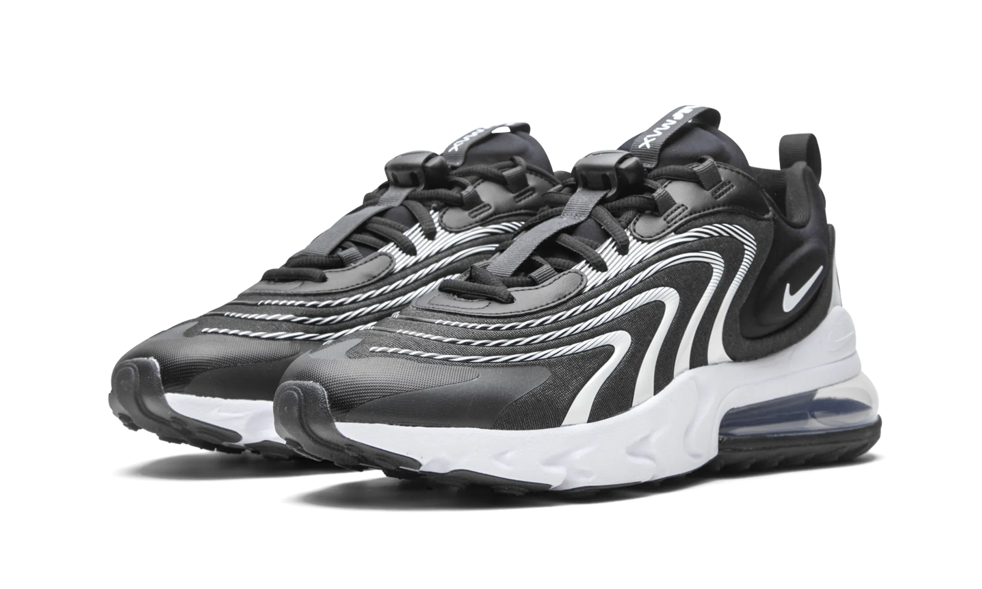 Air Max 270 ENG "Black / White" Suitable for all running distances
