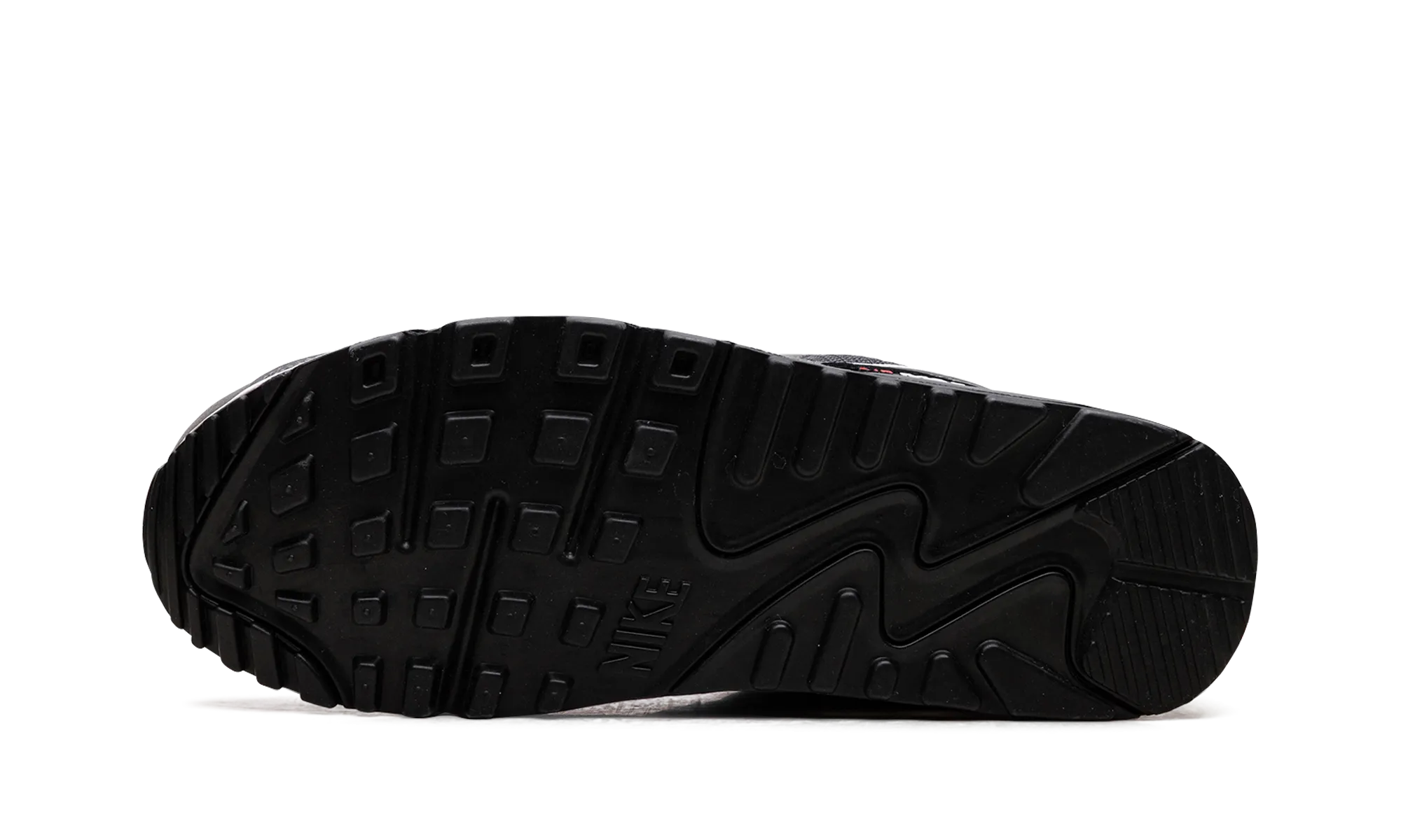 Air Max 90 "Iron Grey University Red" non - slip shoes