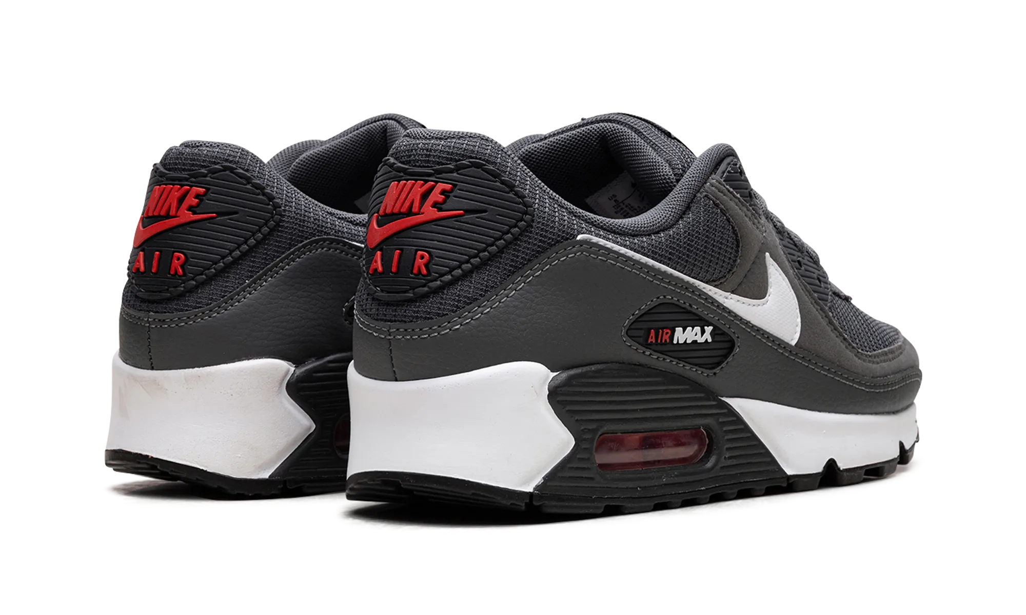 Air Max 90 "Iron Grey University Red" bow - decorated running option Sunny Days