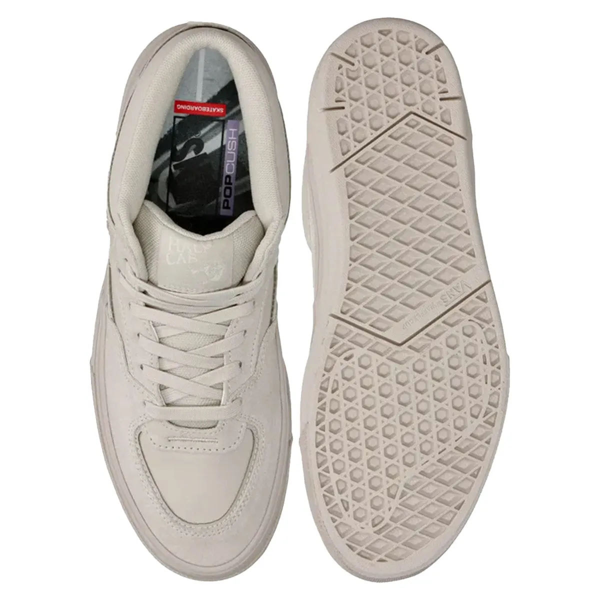 Vans - Skate Half Cab Wafflecup Atiba Shoes Oatmeal Skate Gear Ready Skid Resistant