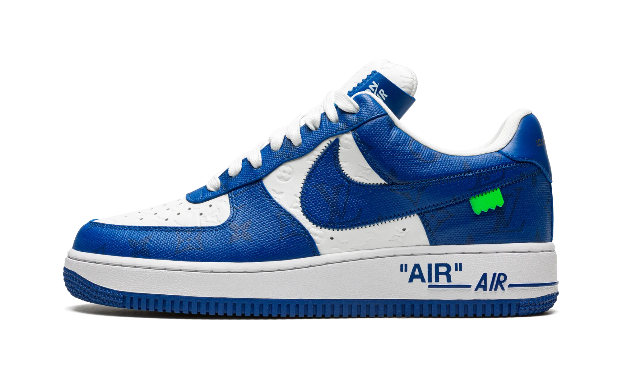 Louis Vuitton Air Force 1 Low "Virgil Abloh - White/Blue" Pressure Dispersion Insole