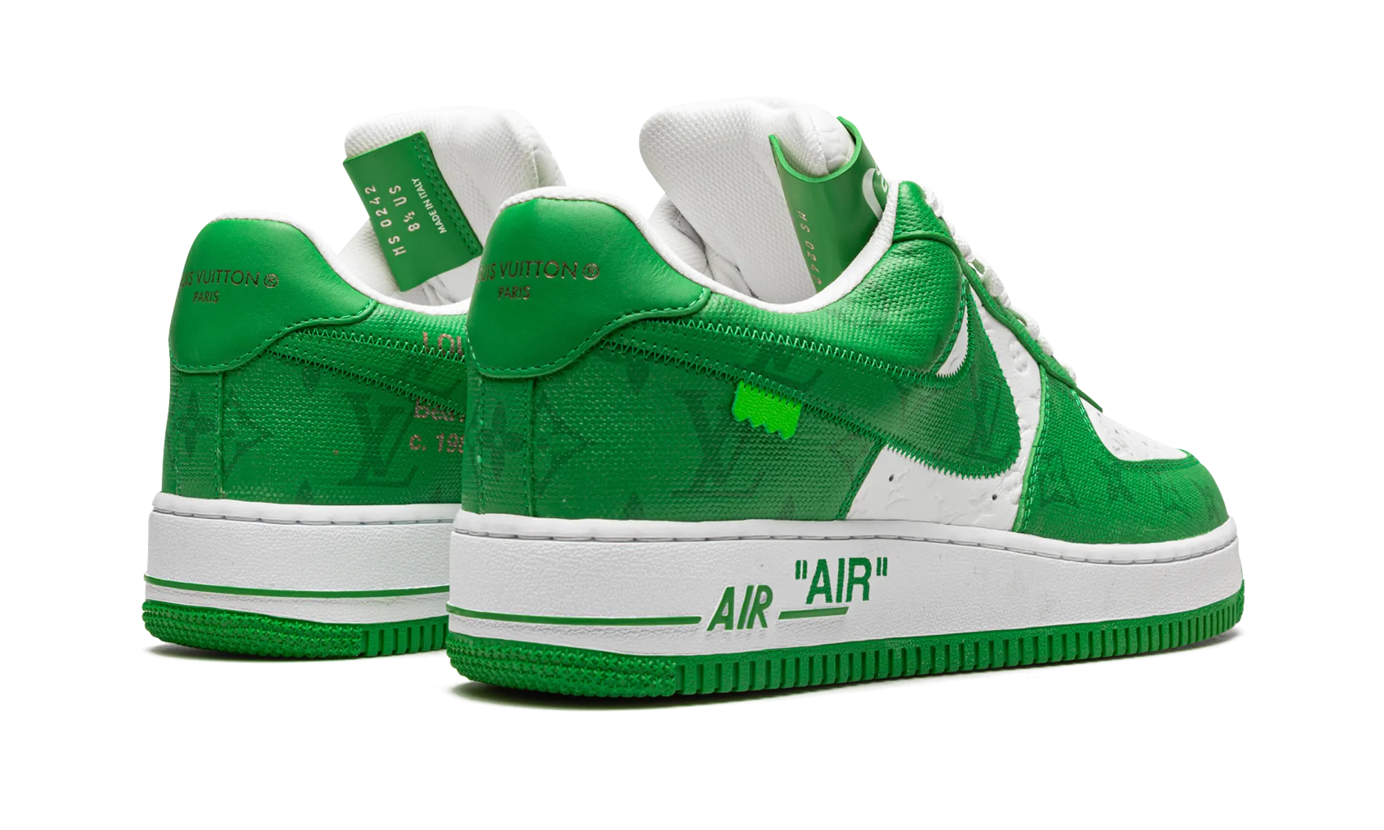 Stride Safe Comfort Easy Louis Vuitton Air Force 1 Low "Virgil Abloh - White/Green"