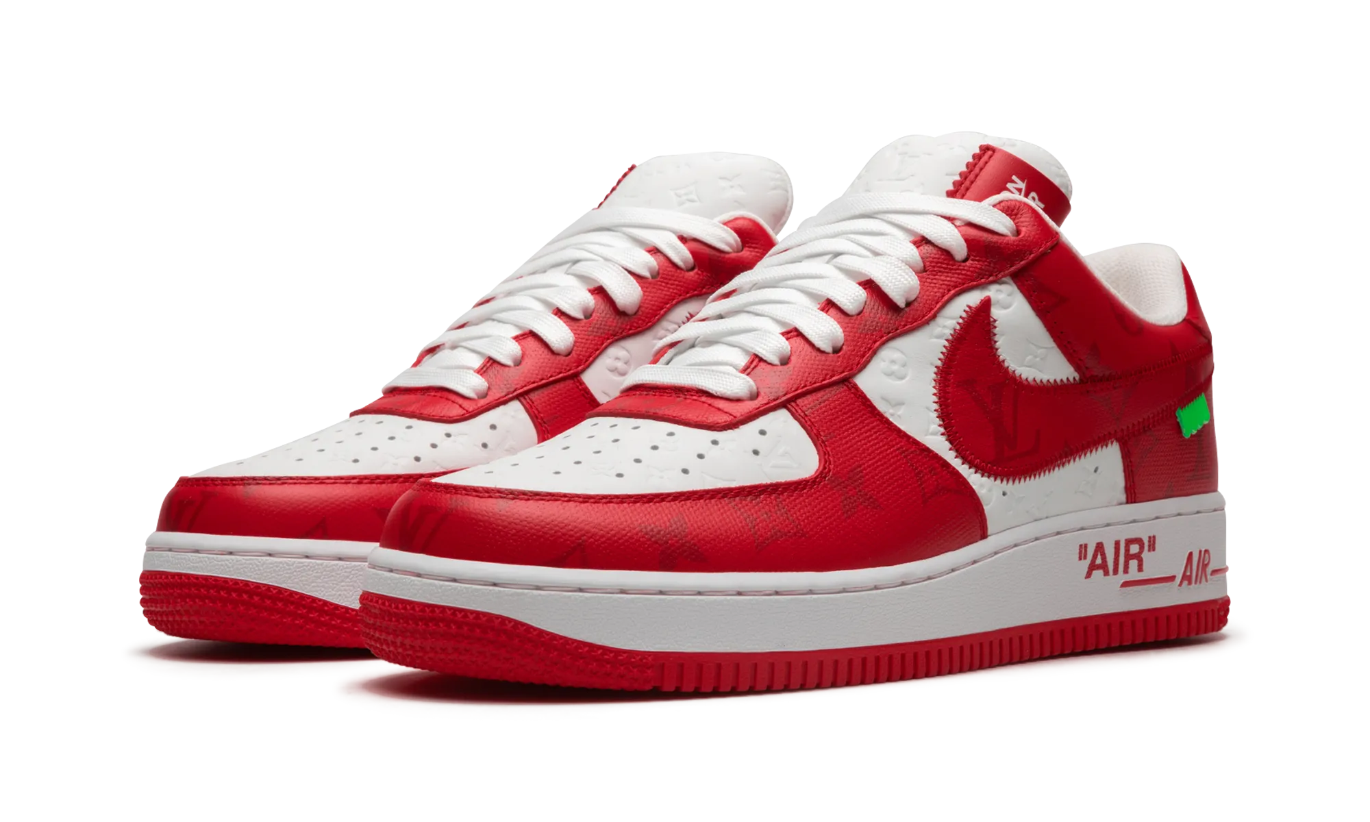 Louis Vuitton Air Force 1 Low "Virgil Abloh - White/Red" Neutral Footwear