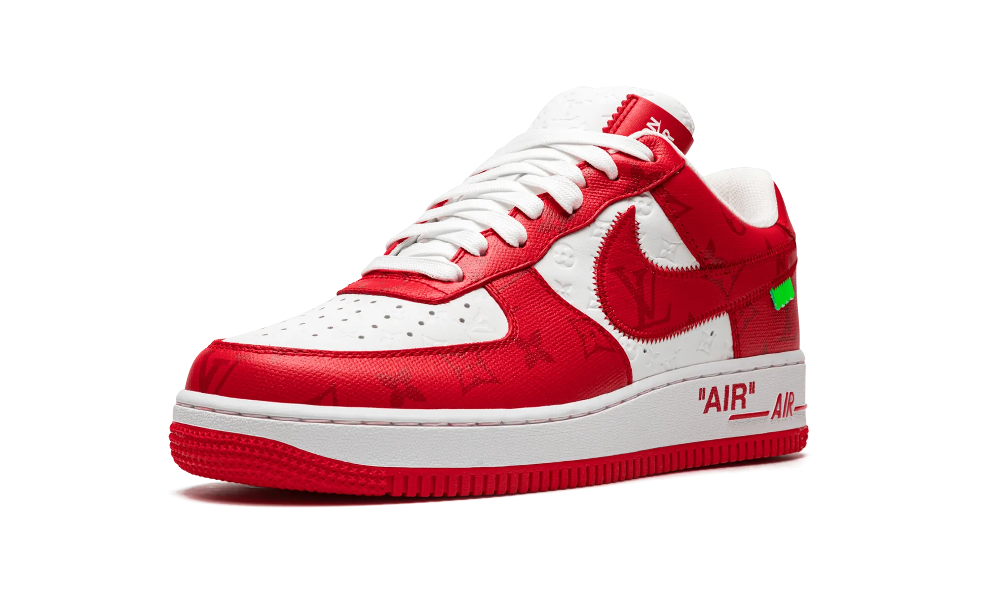 Mesh Louis Vuitton Air Force 1 Low "Virgil Abloh - White/Red"