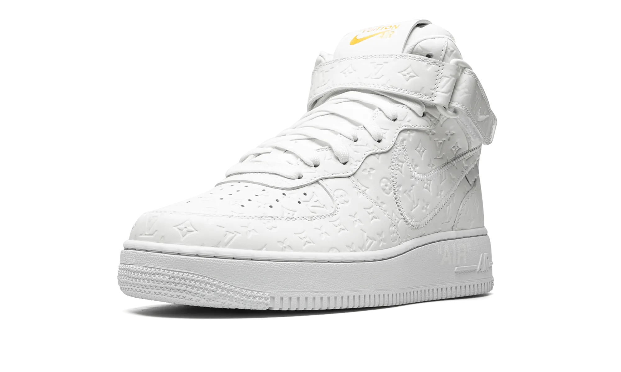 Louis Vuitton Air Force 1 Mid "Virgil Abloh - White/White" Busy Lifestyle Statement Piece
