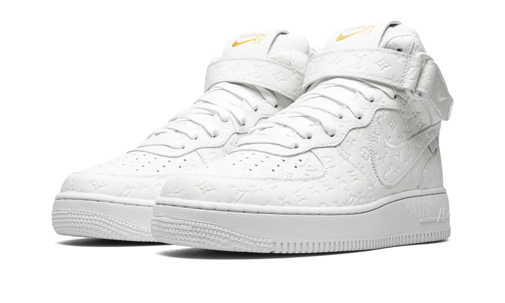 Balanced Impact Seamless lining Louis Vuitton Air Force 1 Mid "Virgil Abloh - White/White"