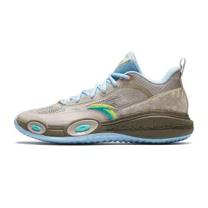 ANTA Men's Shock The Game Attack 6 Basketball Shoes Double Layered Collar Knit Fabric Technology