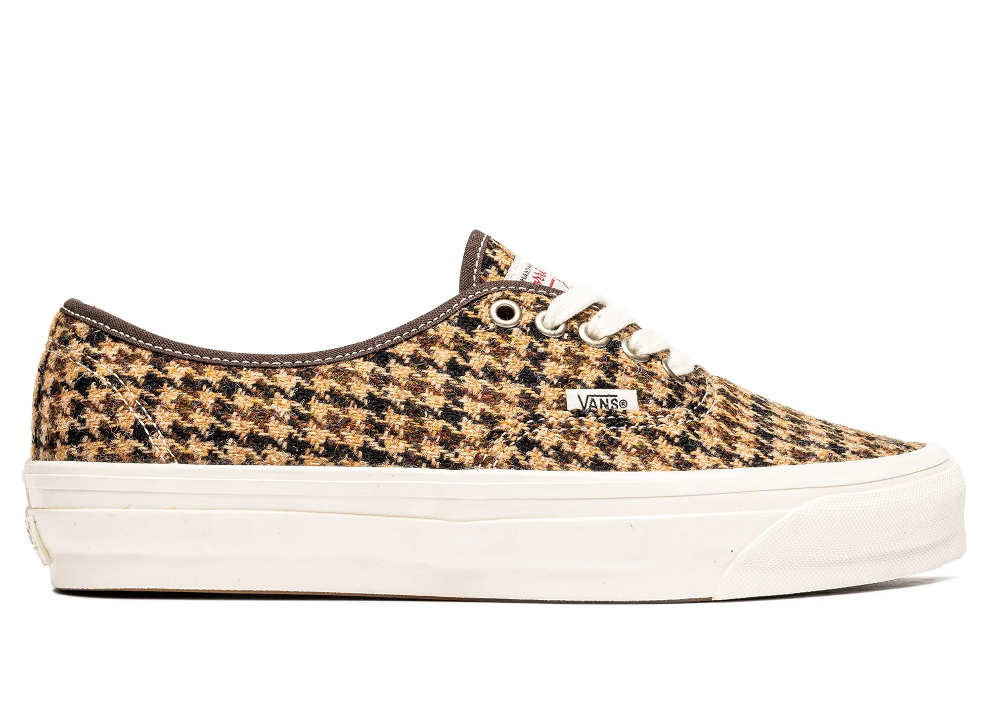 Vans LX Authentic 44 Harris Tweed 'Brown' xld Sweat Resistant Standing Workers Eva Midsole