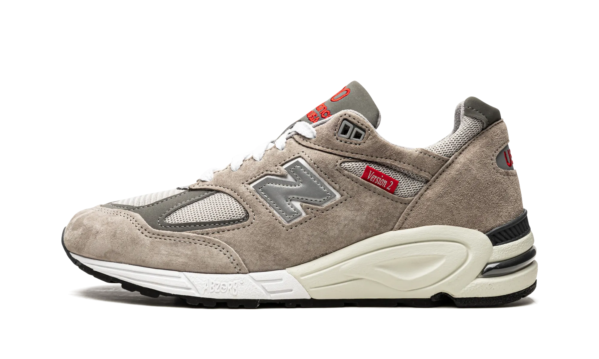 Made in US 990 v2 "Grey / Red" group running