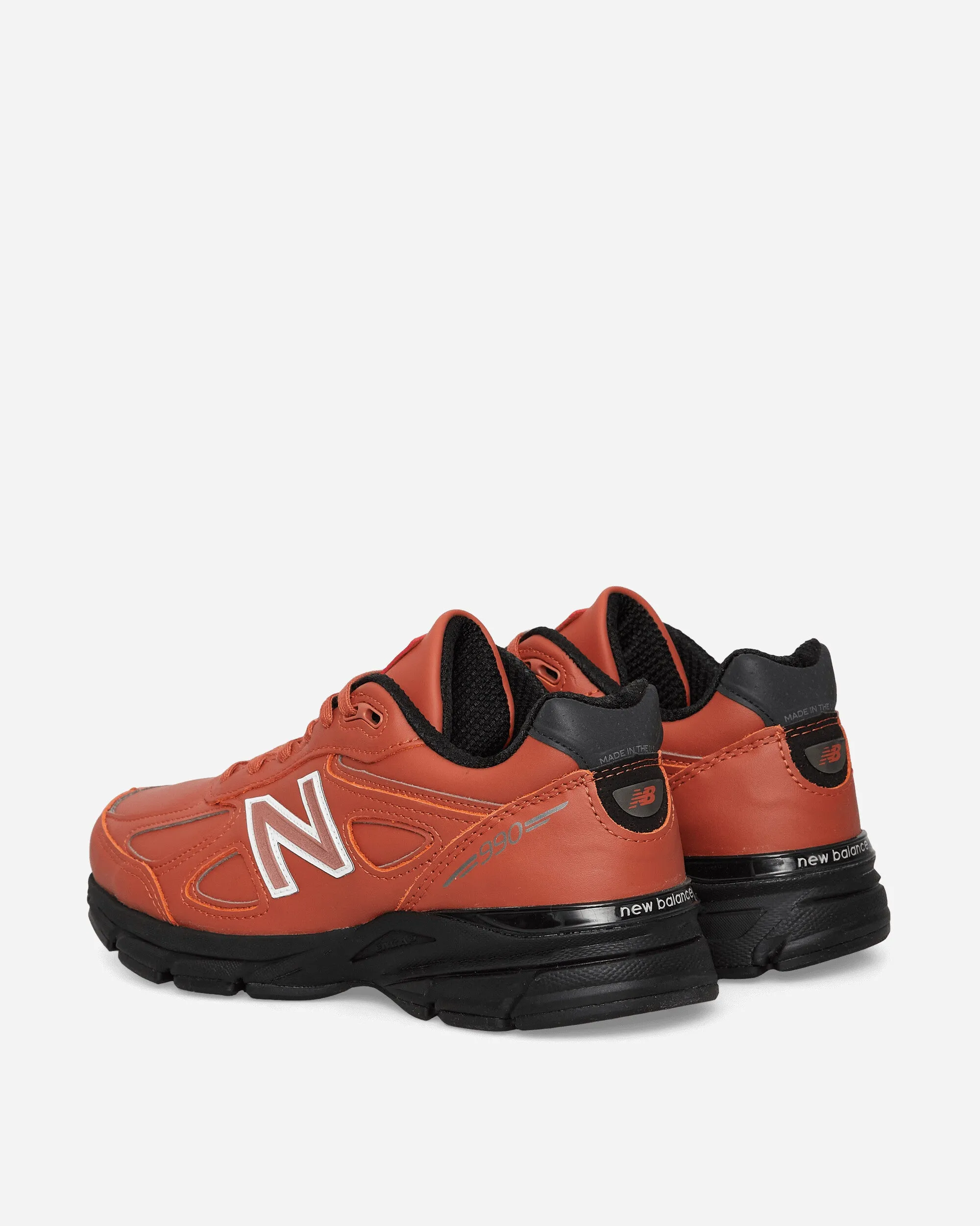 Made in USA 990v4 Sneakers Mahogany Slim flexibility