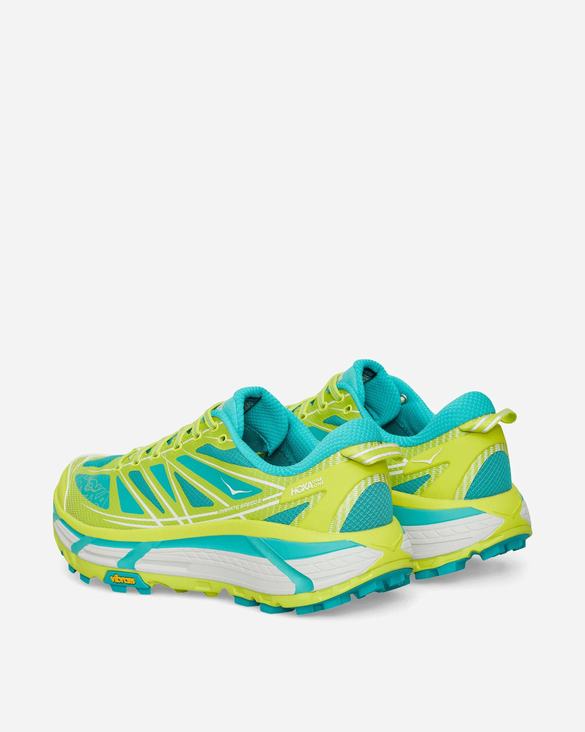 Comfort Fit Tread Pattern Mafate Speed 2 Sneakers Hoka Citrus / Electric Aqua