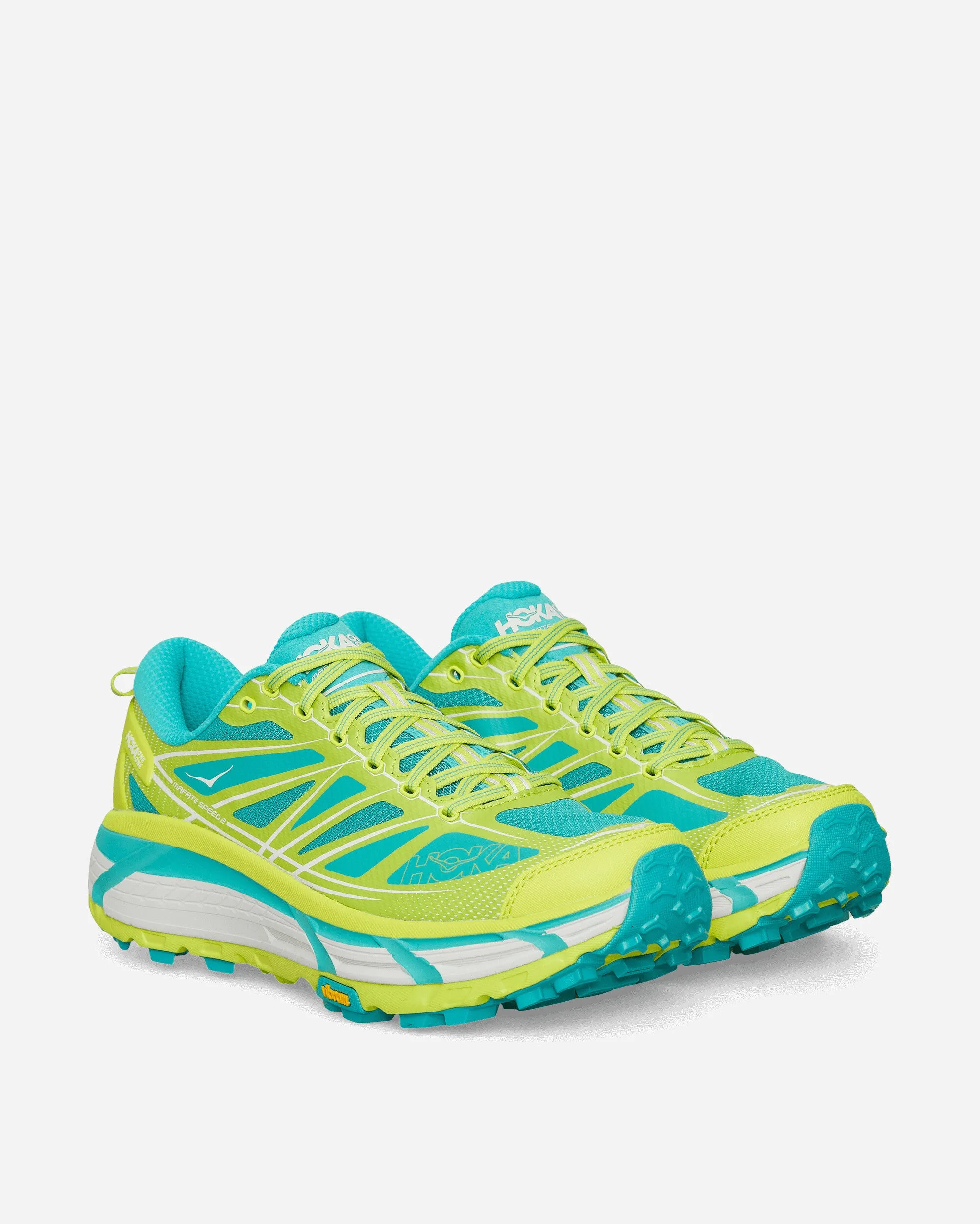 Mafate Speed 2 Sneakers Hoka Citrus / Electric Aqua Minimalist Look Comfy Step