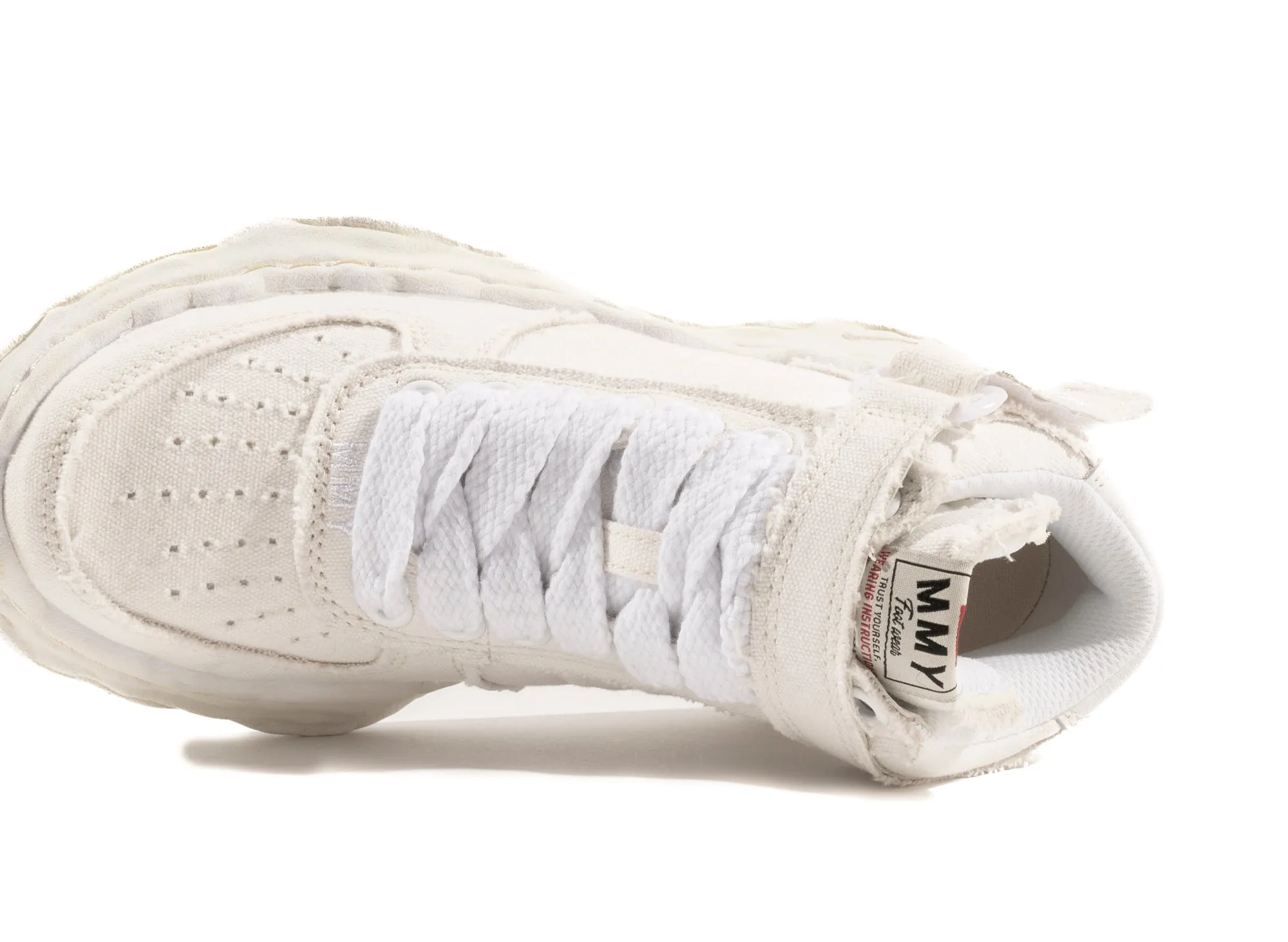 All Terrain Health Focused Maison Mihara Yasuhiro Canvas Wayne High-Top Sneaker in White