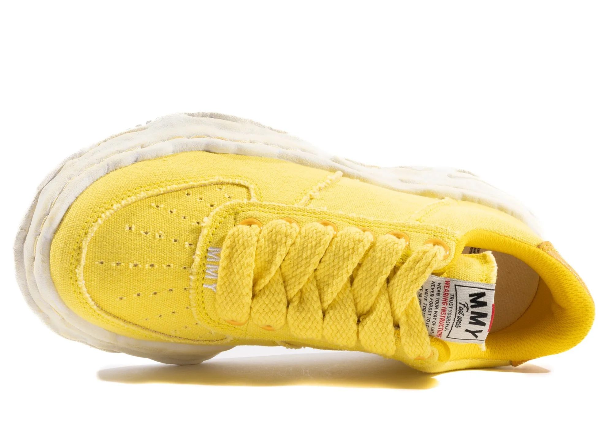 Maison Mihara Yasuhiro Canvas Wayne Low-Top Sneaker in Yellow Flexible Fit City Adventure