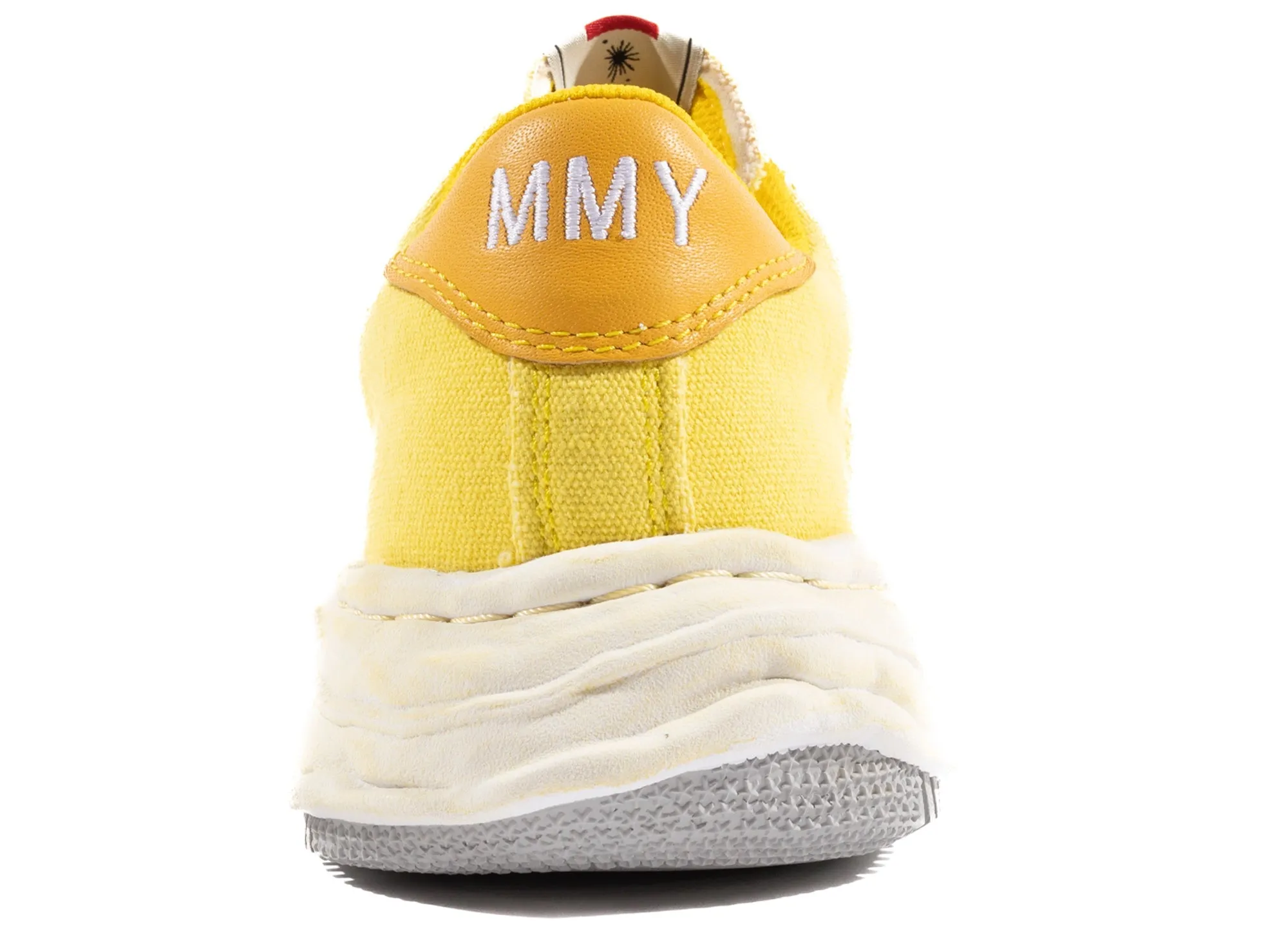 Fur Trim Free Pace Maison Mihara Yasuhiro Canvas Wayne Low-Top Sneaker in Yellow