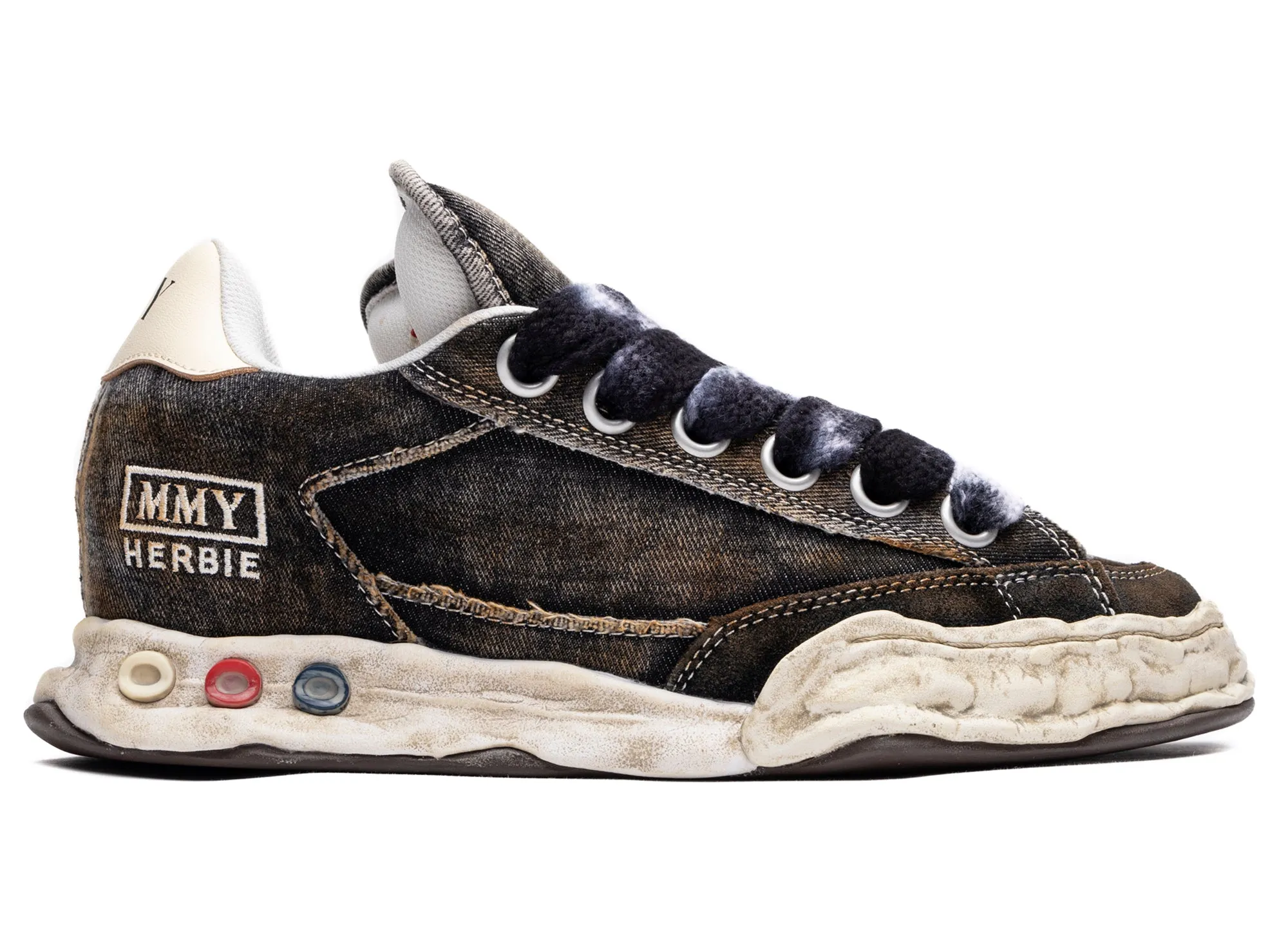 Maison Mihara Yasuhiro Denim Herbie Puffer in Black Soul Walk