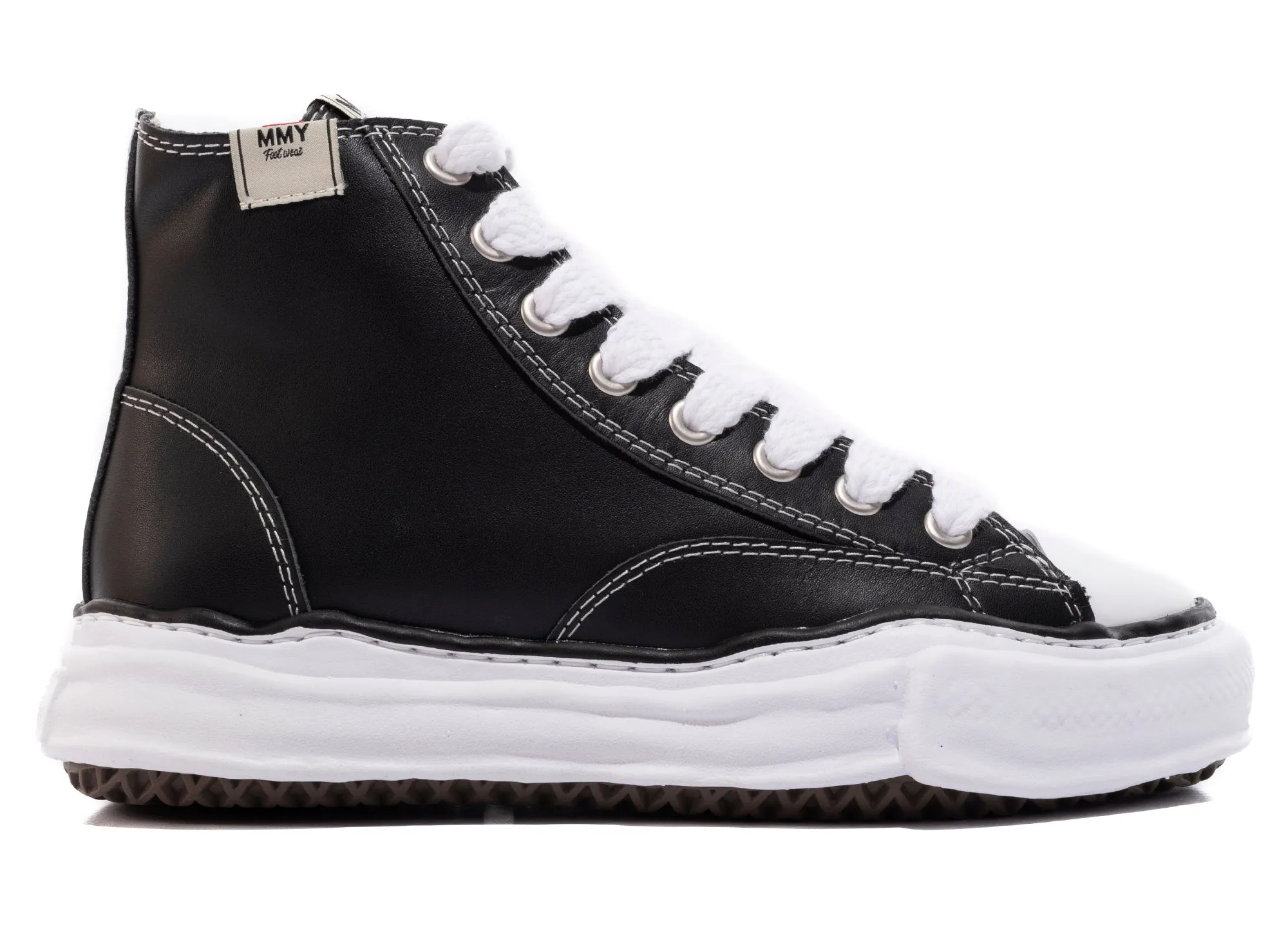 Energy Core Freeze Proof Maison Mihara Yasuhiro High Top Lace Up Sneaker in Black