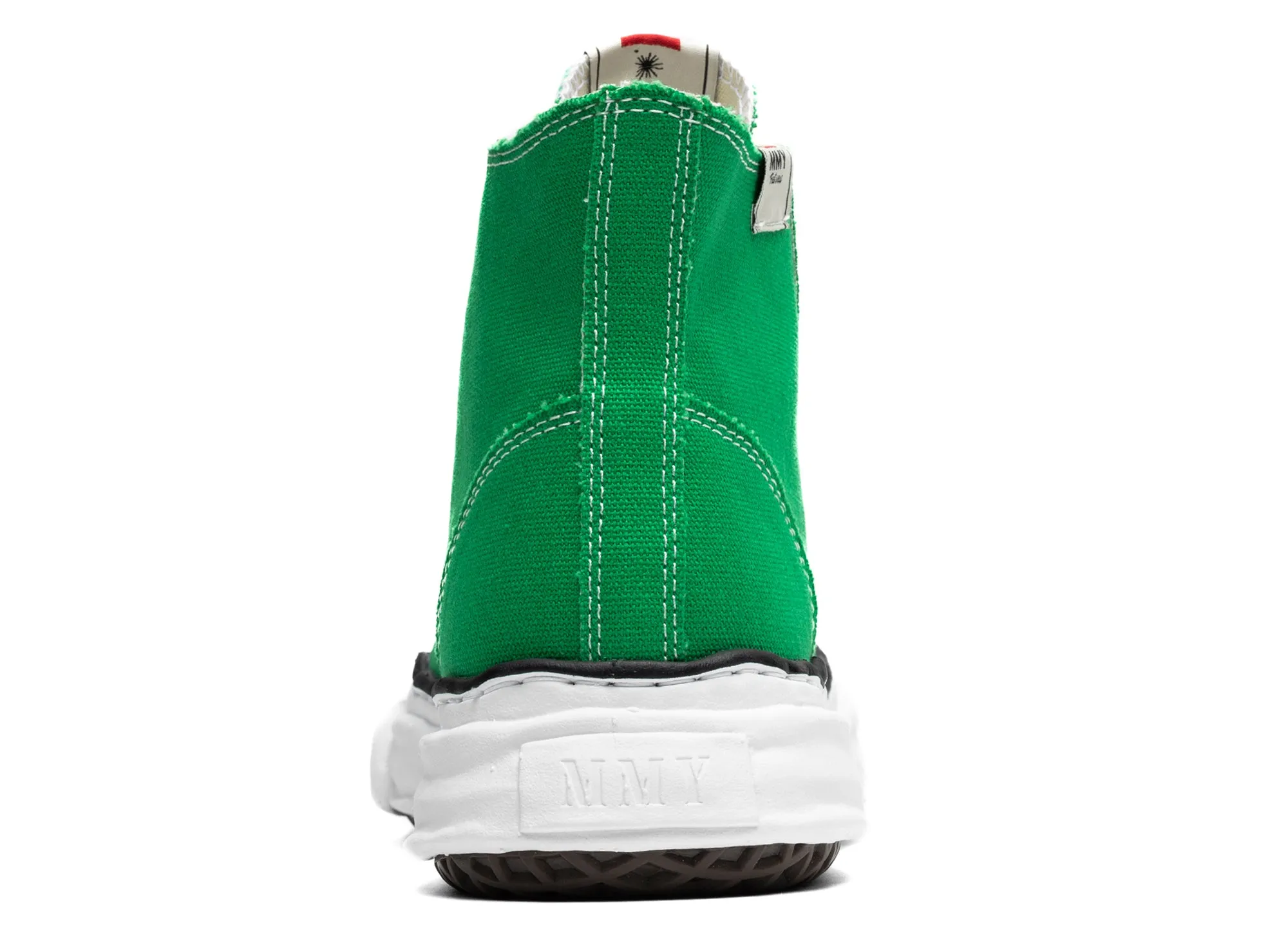 Maison Mihara Yasuhiro High Top Lace Up Sneaker in Green Galaxy Tone