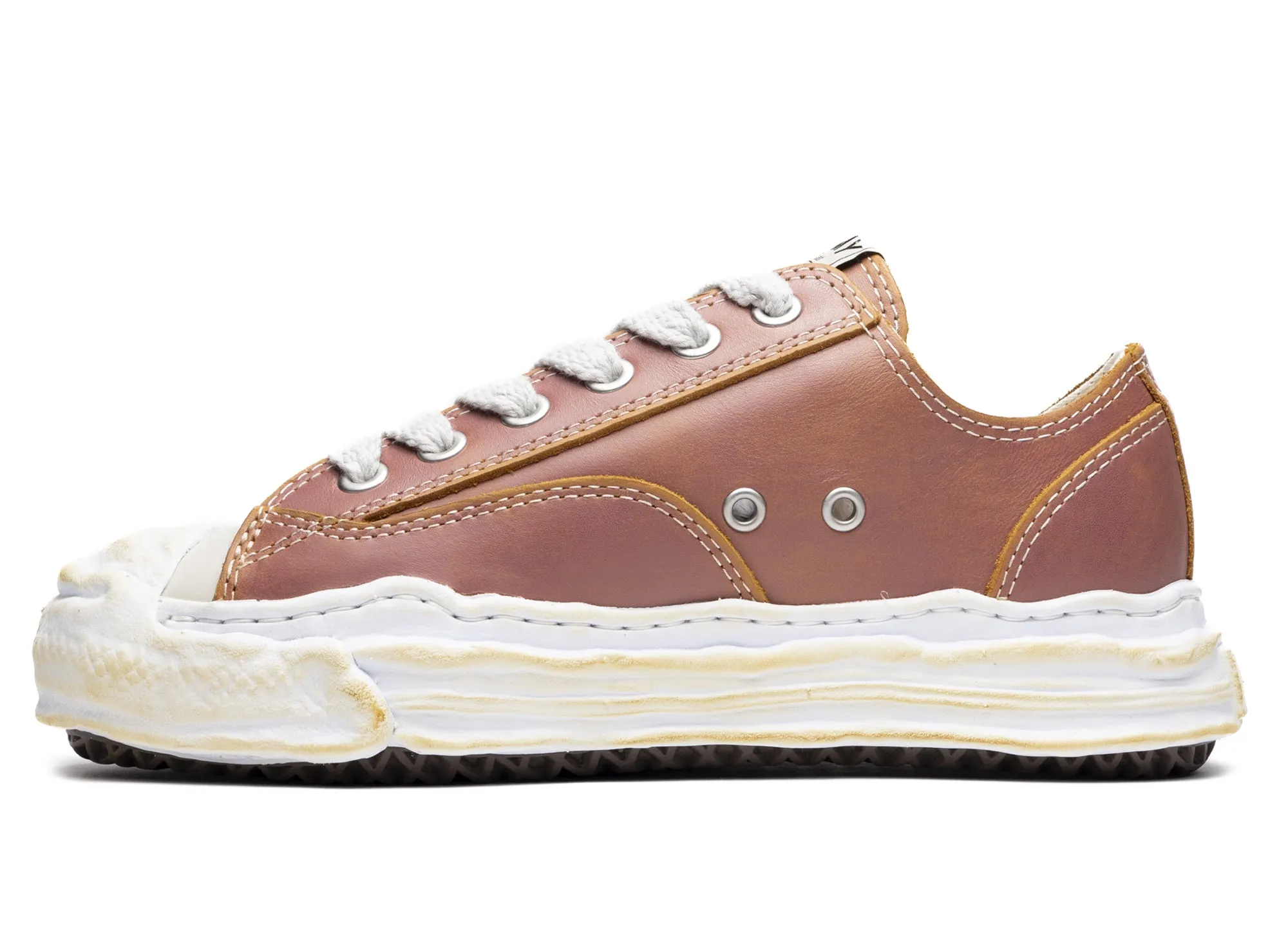 Maison Mihara Yasuhiro Leather Hank OG in Red Comfort Curve Stable Step
