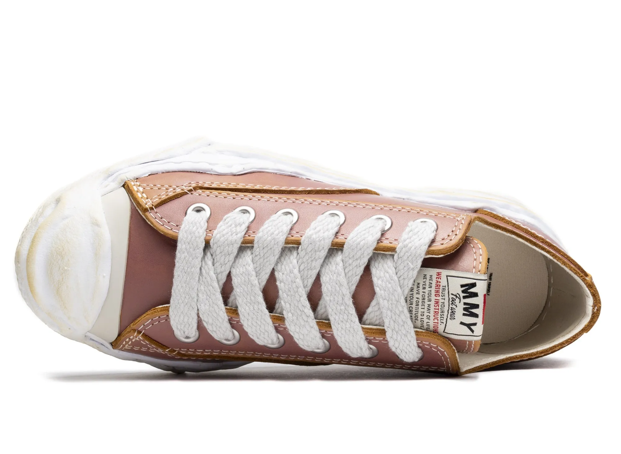 Maison Mihara Yasuhiro Leather Hank OG in Red Soul Walk Stone Grip
