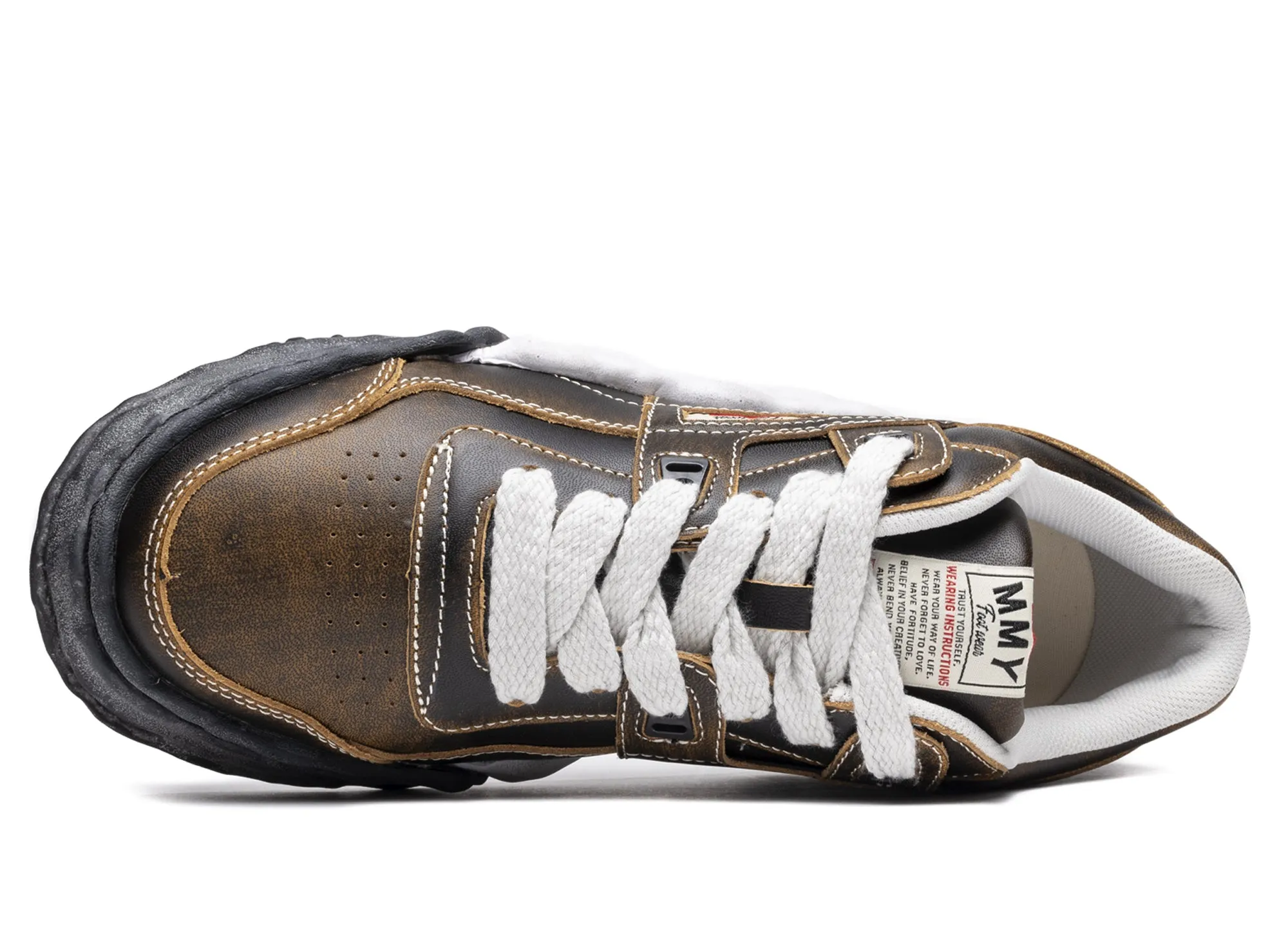 Cushioned Footbed Sweat Resistant Standing Workers Maison Mihara Yasuhiro Leather Parker OG in Black