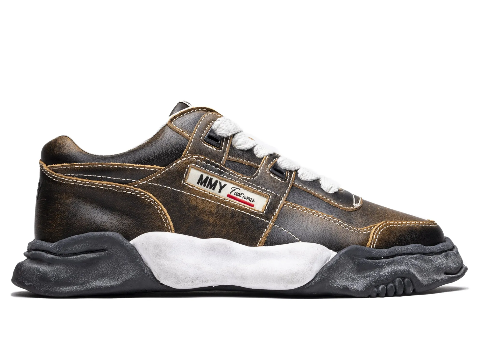 Dad Style Snow Warm Maison Mihara Yasuhiro Leather Parker OG in Black