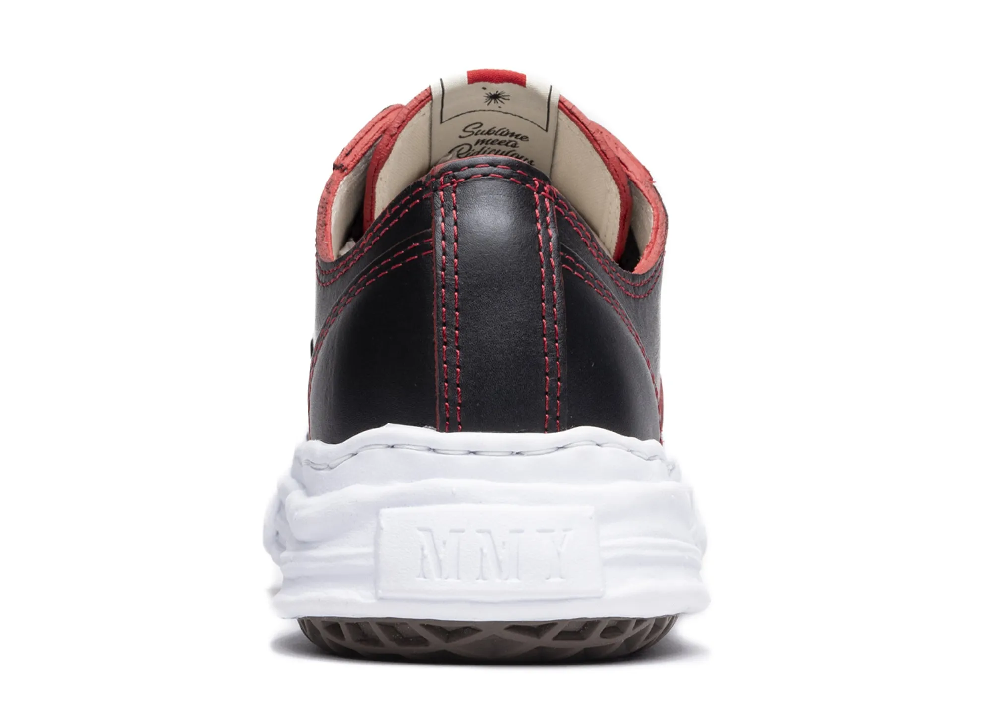 Maison Mihara Yasuhiro Leather Peterson Low in Black School Style