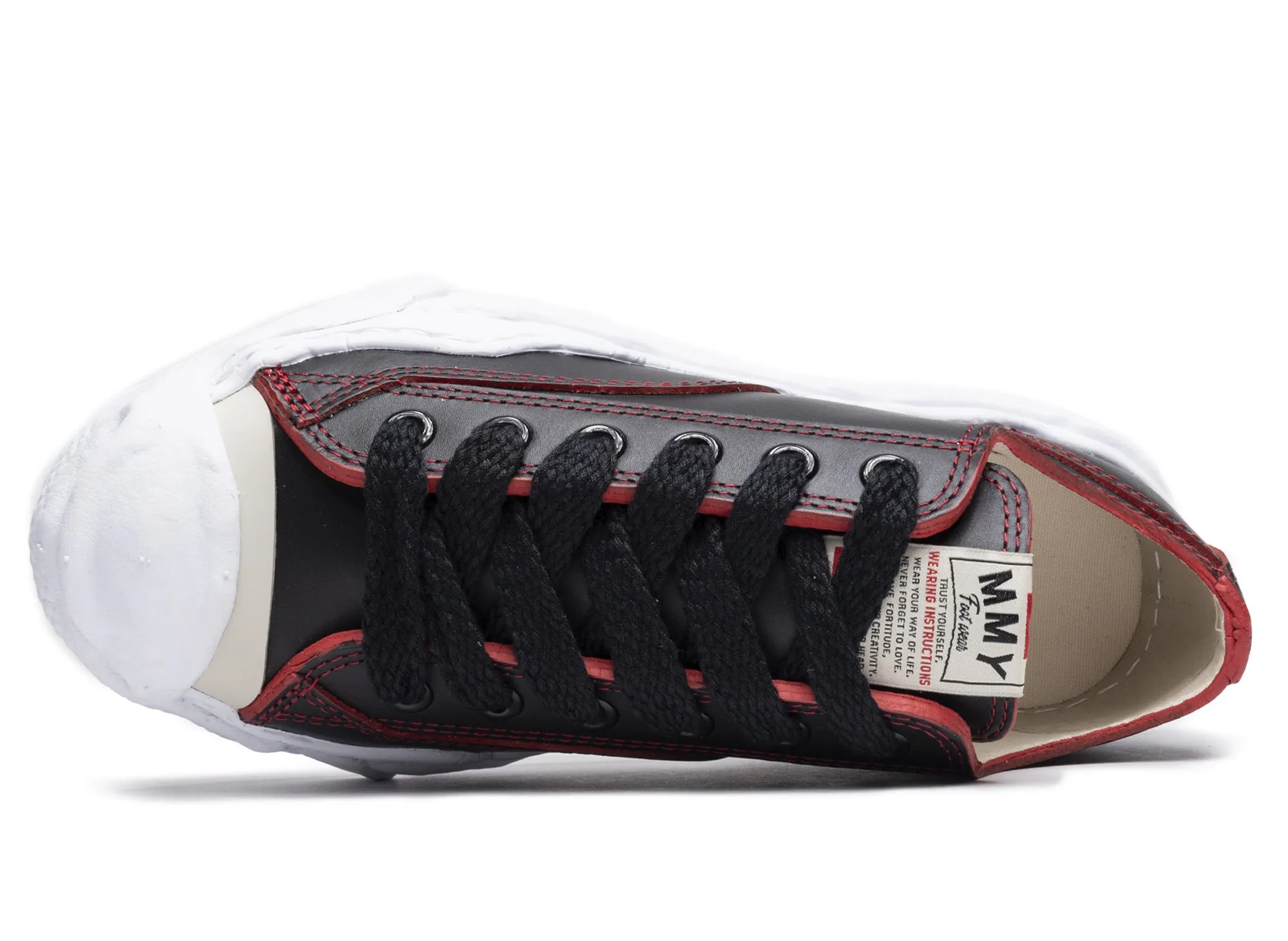 Maison Mihara Yasuhiro Leather Peterson Low in Black Autumn Tone Pair Quick