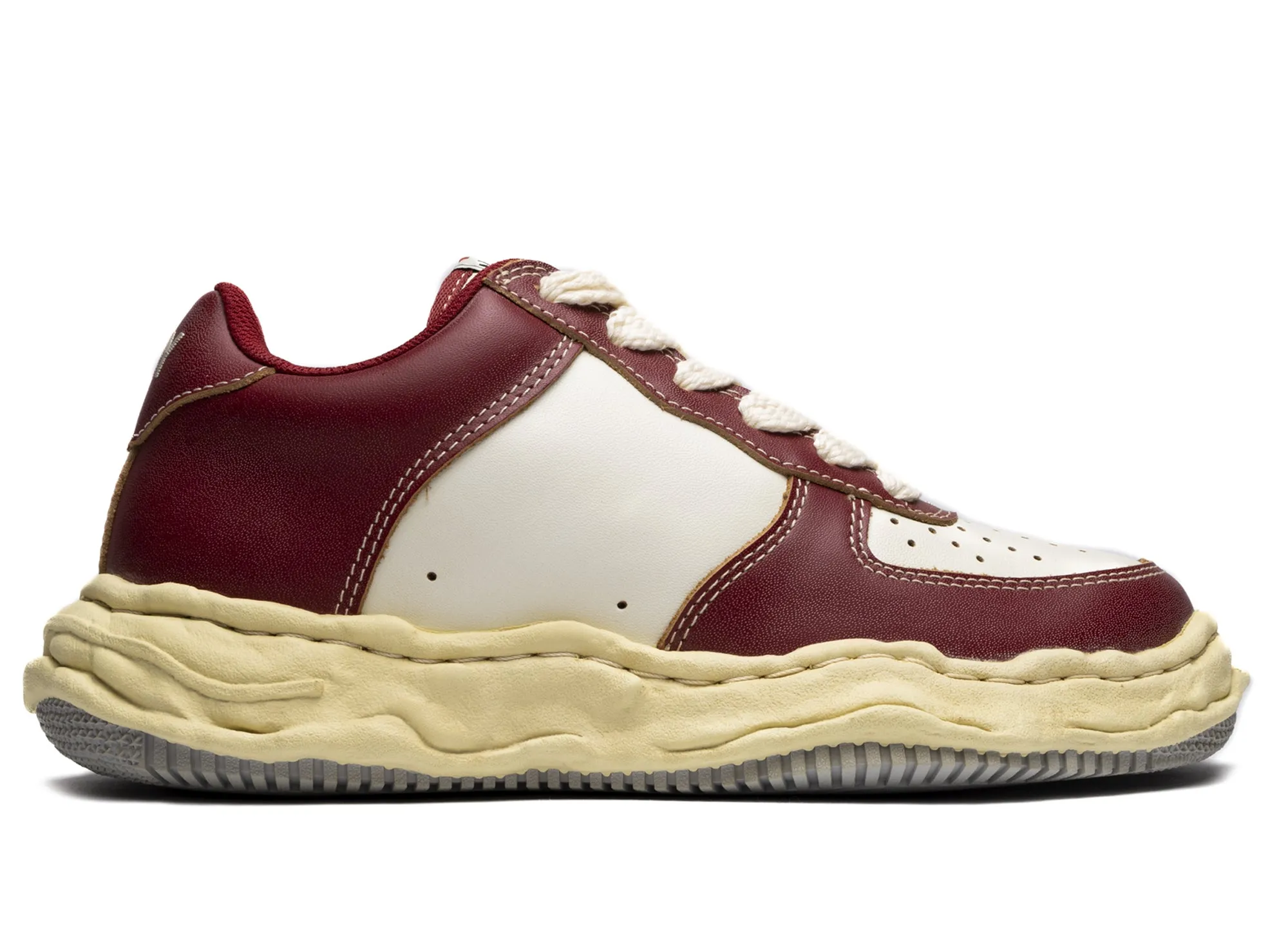 Maison Mihara Yasuhiro Leather Wayne Low 'Red/White' Happy Move