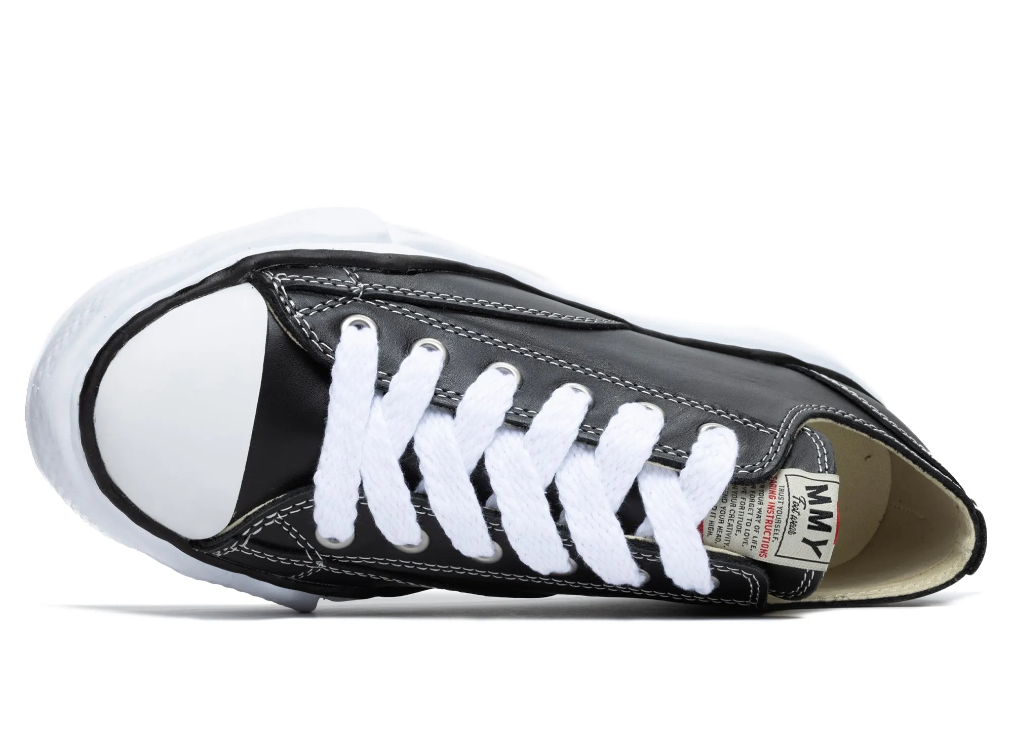 Maison Mihara Yasuhiro Low Top Lace Up Sneaker in Black Responsive Cushion Fitness Lovers Dynamic Edge