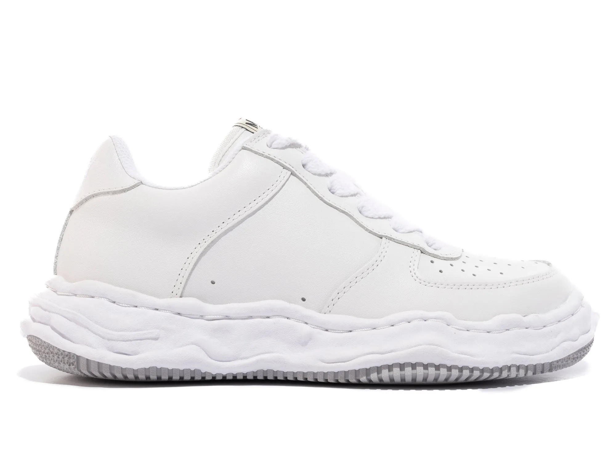 Zip Up Ventilated Mesh Travel Enthusiasts Maison Mihara Yasuhiro Wayne Original Low Top Sneaker in White