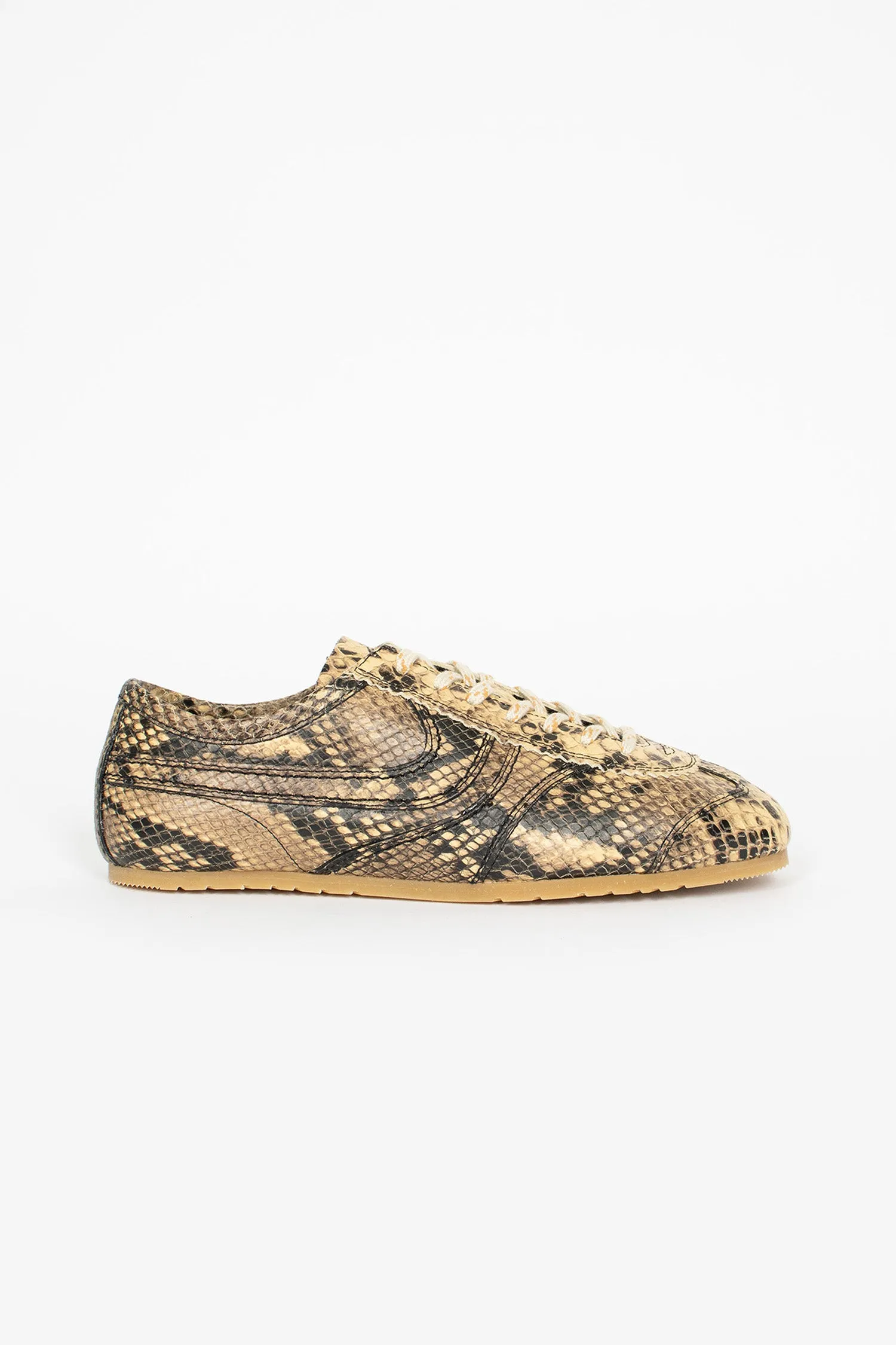 Marathon Leather Sneaker Beige MidTop
