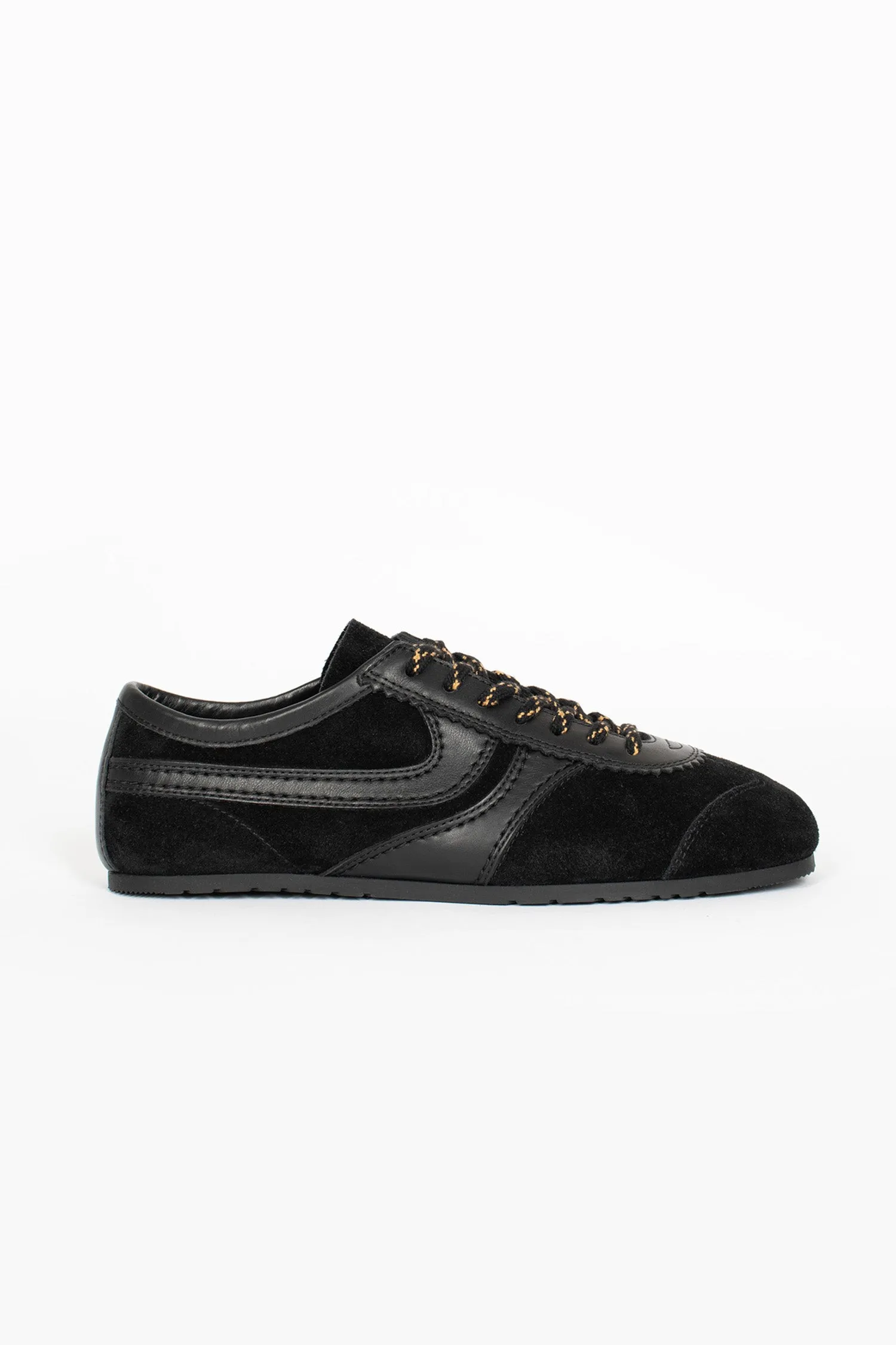 Balanced Control Marathon Suede Sneakers Black