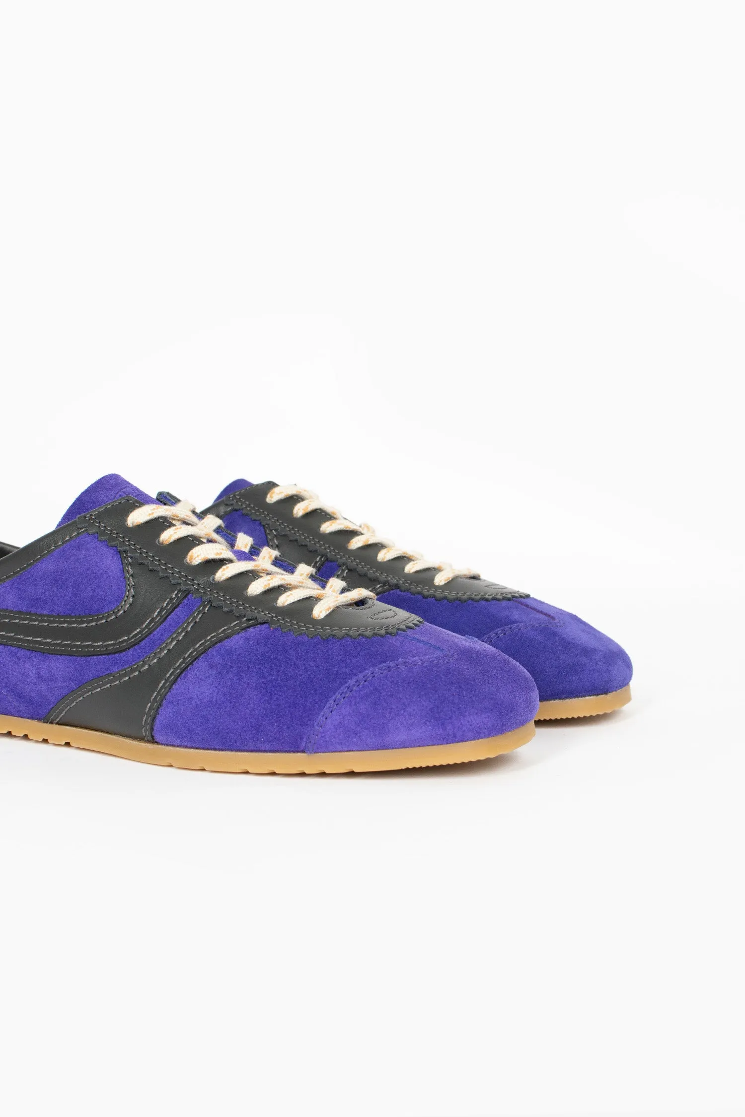 Comfort Insoles Marathon Suede Sneakers Dark Purple