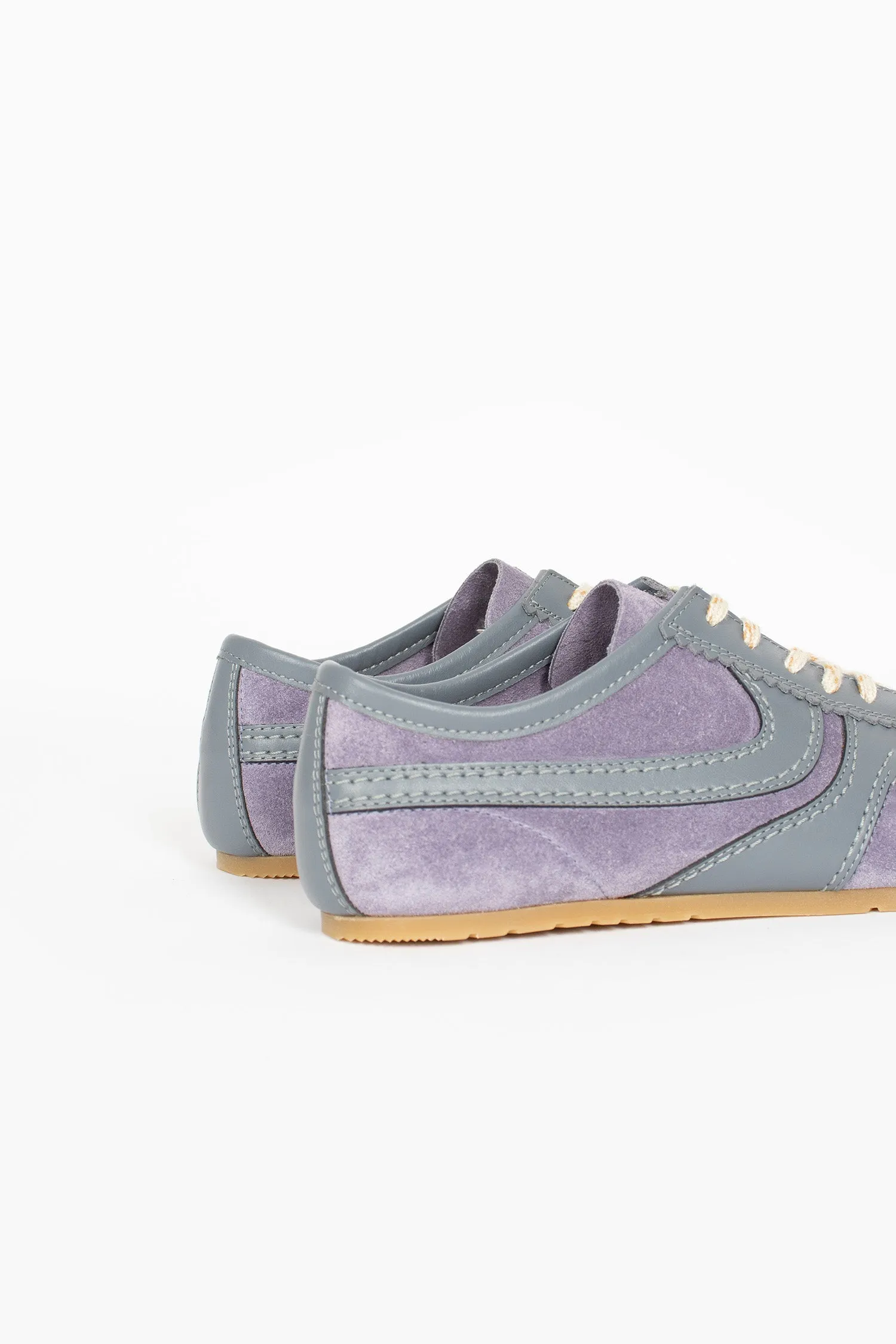 City Living Secure Lace Loops Marathon Suede Sneakers Mauve