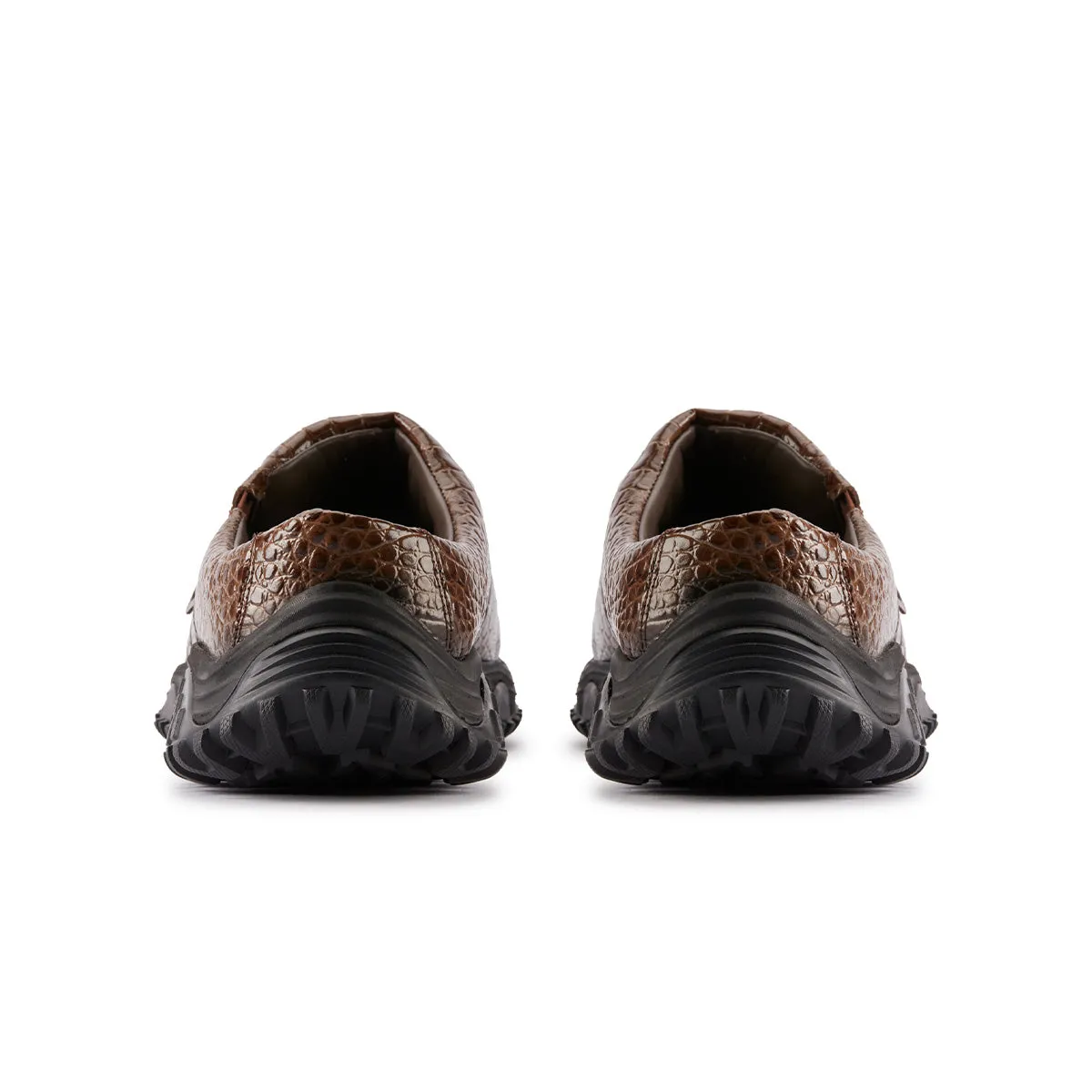   Martine rose CUR Clog 1 'Brown Croc Leather' Cushioned Footbed