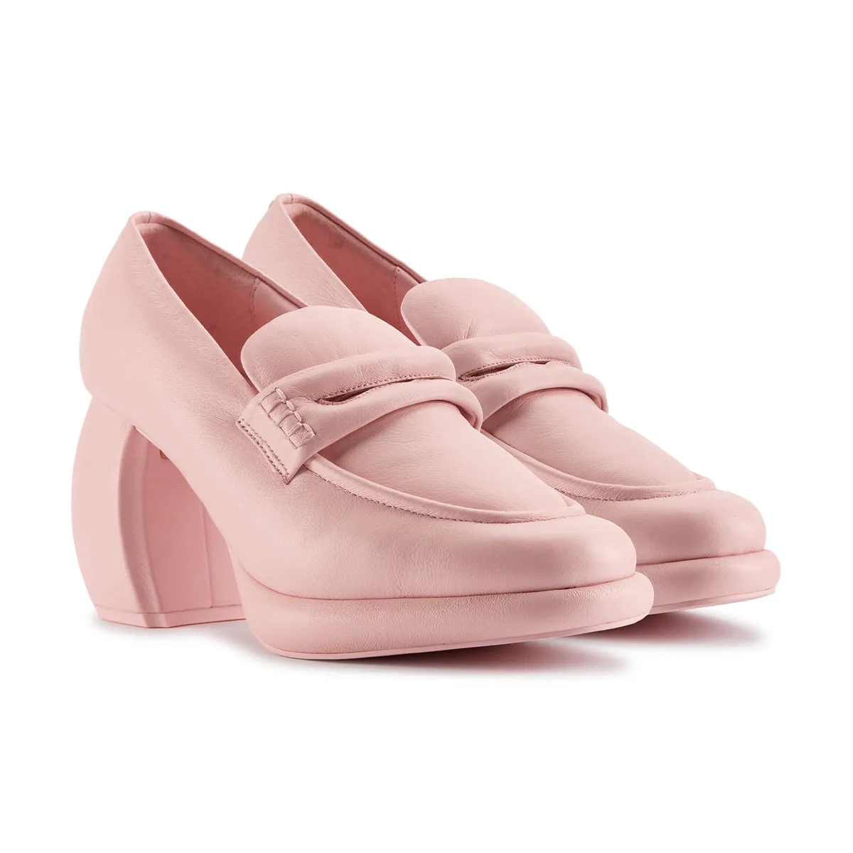   Martine rose Wmns CUR Loafer 1 'Light Pink Leather' Structured wear Layered silhouette