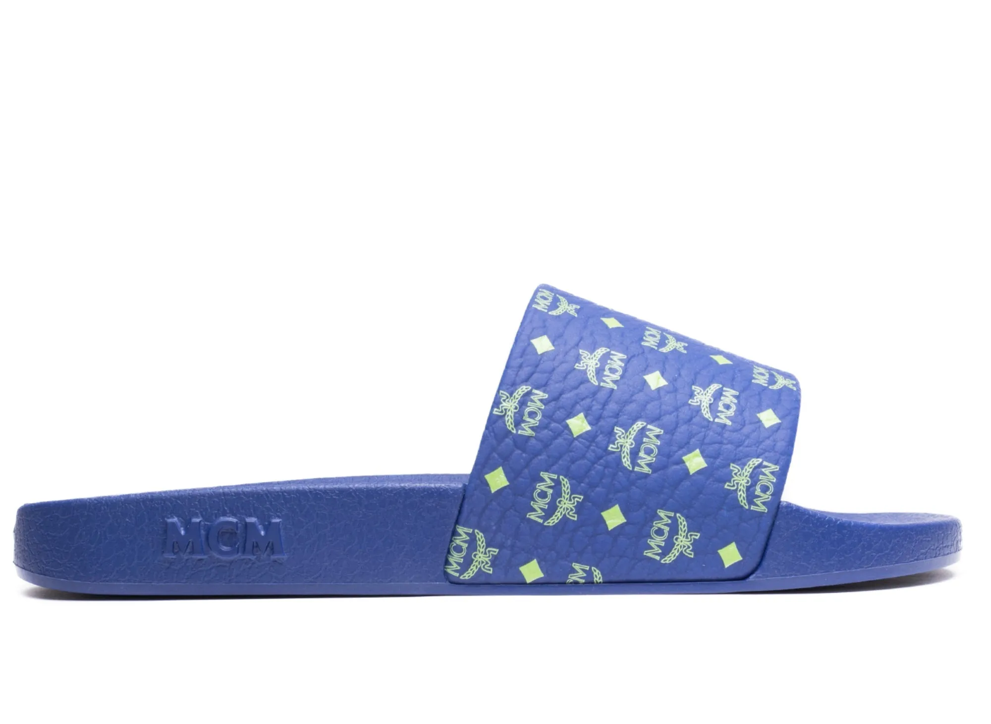 Craftsmanship MCM Monogram Print Slides