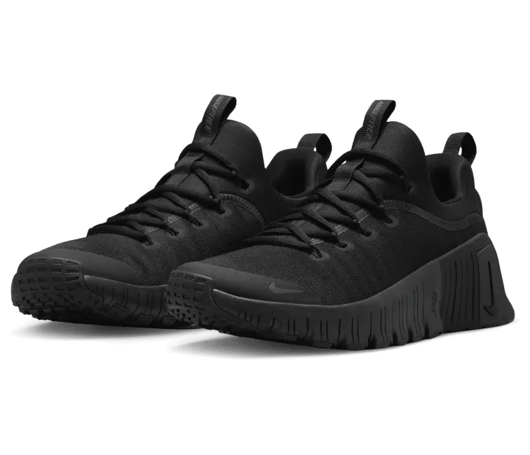 Cushioned heel Womens Nike Free Metcon 6 (Triple Black)