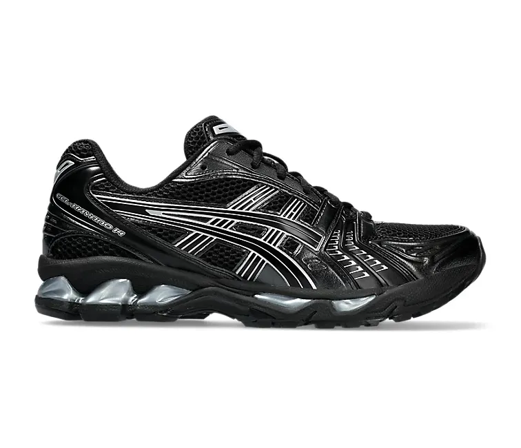 Firm Cushion Softness Men??s Asics Gel-Kayano 14 (Black/Pure Silver)