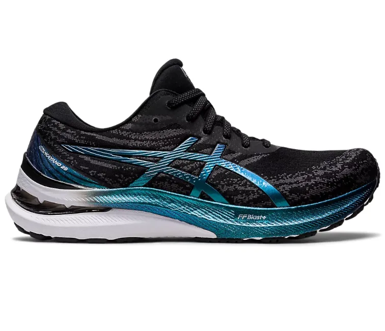 Men's Asics Gel-Kayano 29 Platinum (Black/Blue) Street Style Impact Dispersion Layers